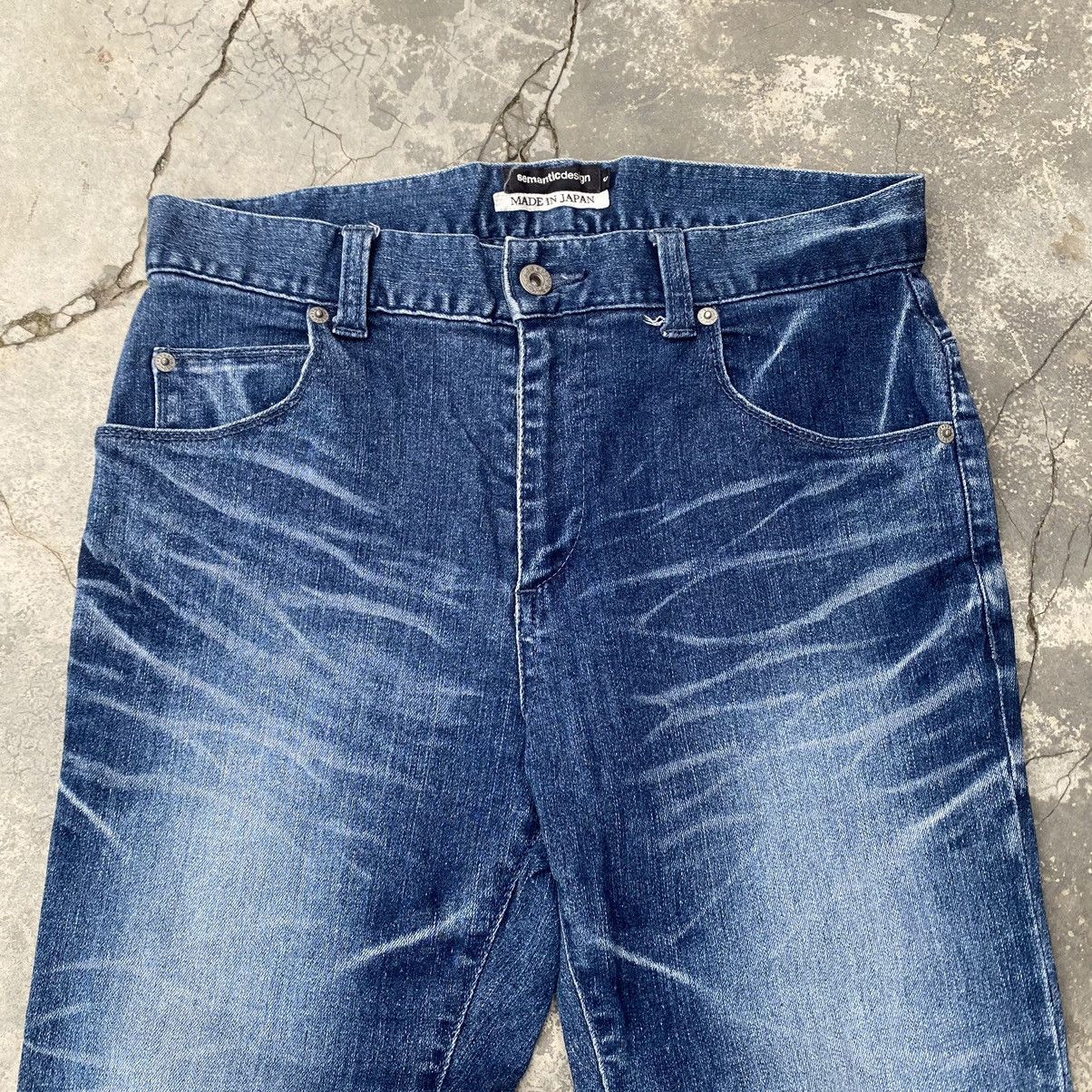 Issey Miyake SEMANTIC DESIGN Stacked Mark Stretchable Jeans Size US 30 / EU 46 - 2 Thumbnail