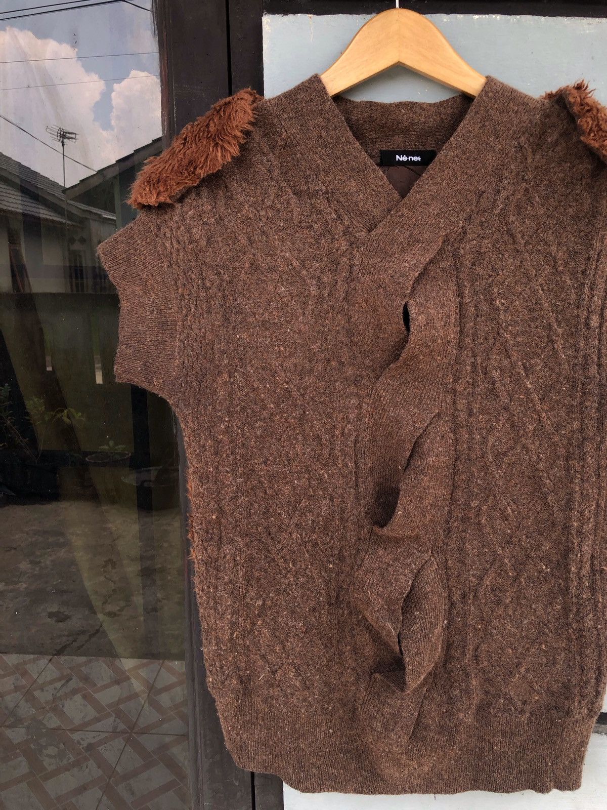 Issey Miyake Archive Ne Net Knit With Fur by Issey Miyake Size US L / EU 52-54 / 3 - 3 Thumbnail