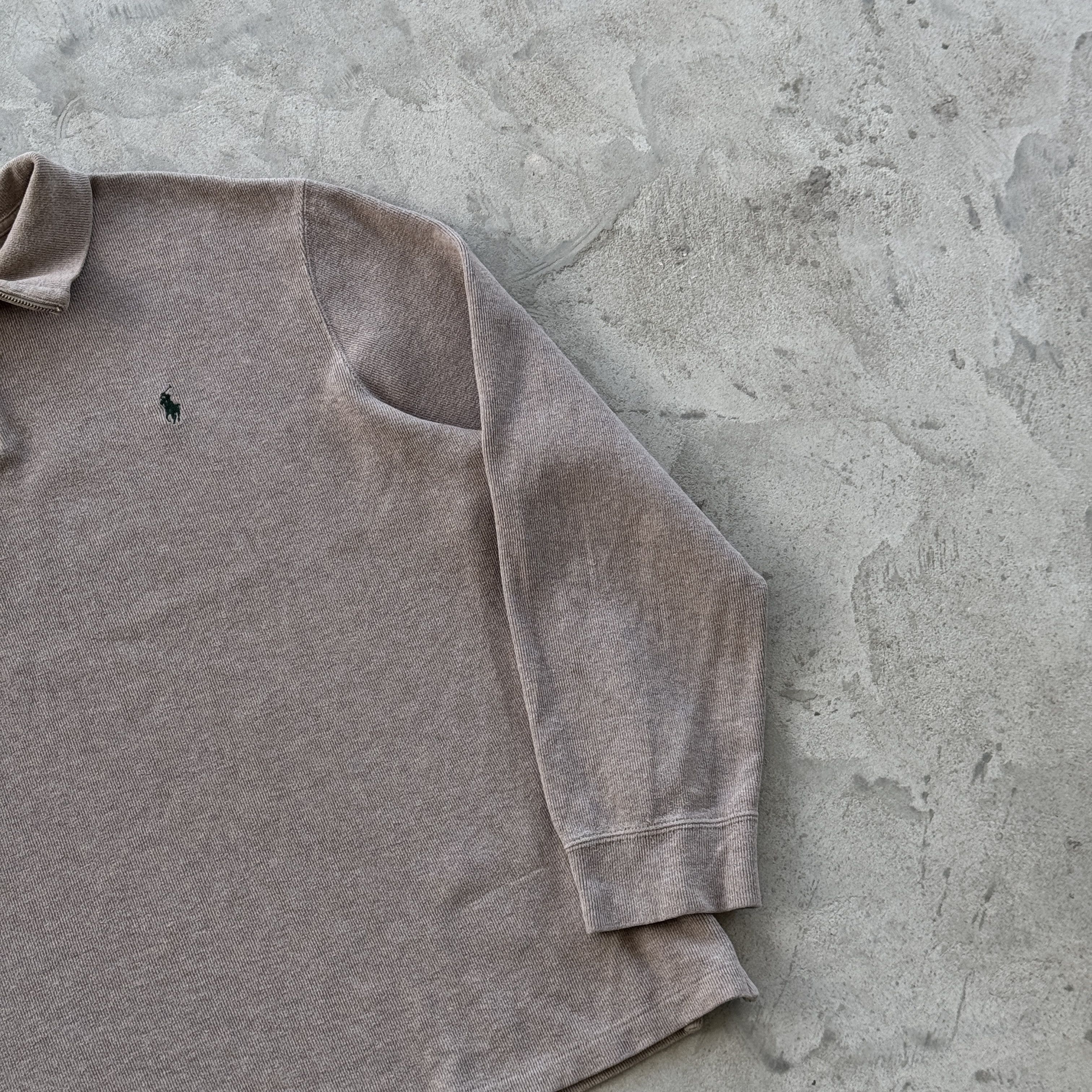 Polo Ralph Lauren Polo Ralph Lauren Vintage Beige Quarter Zip Sweater Size XXL Size US XXL / EU 58 / 5 - 2 Thumbnail
