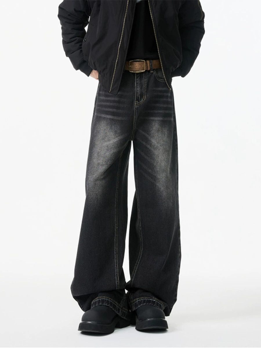 Jean American men's straight loose cleanfit wide-leg jeans Size US 32 / EU 48 - 2 Thumbnail