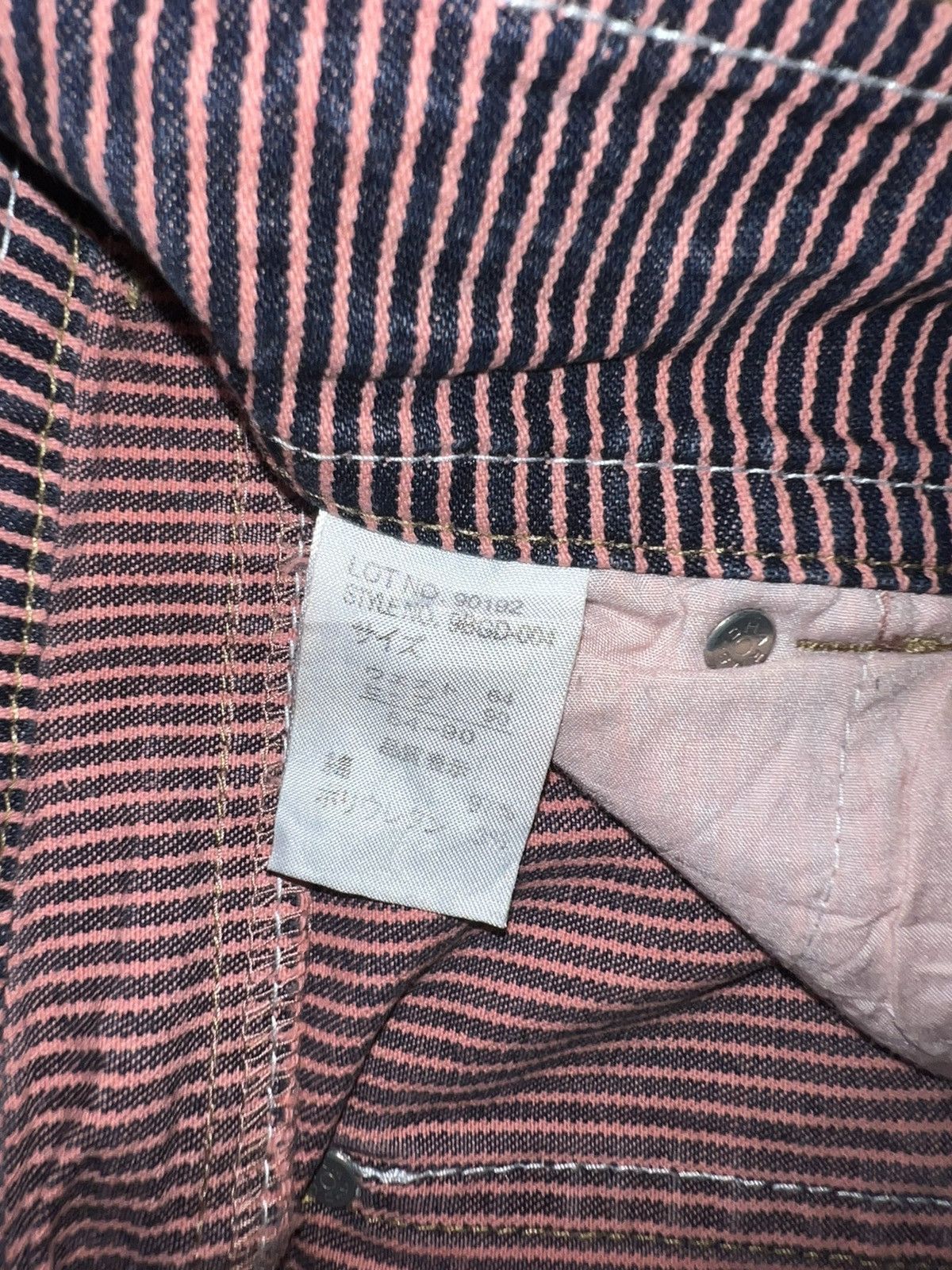 Japanese Brand Vintage Y2K pink stripe shorts 🎀💗 Size 28" / US 6 / IT 42 - 5 Thumbnail