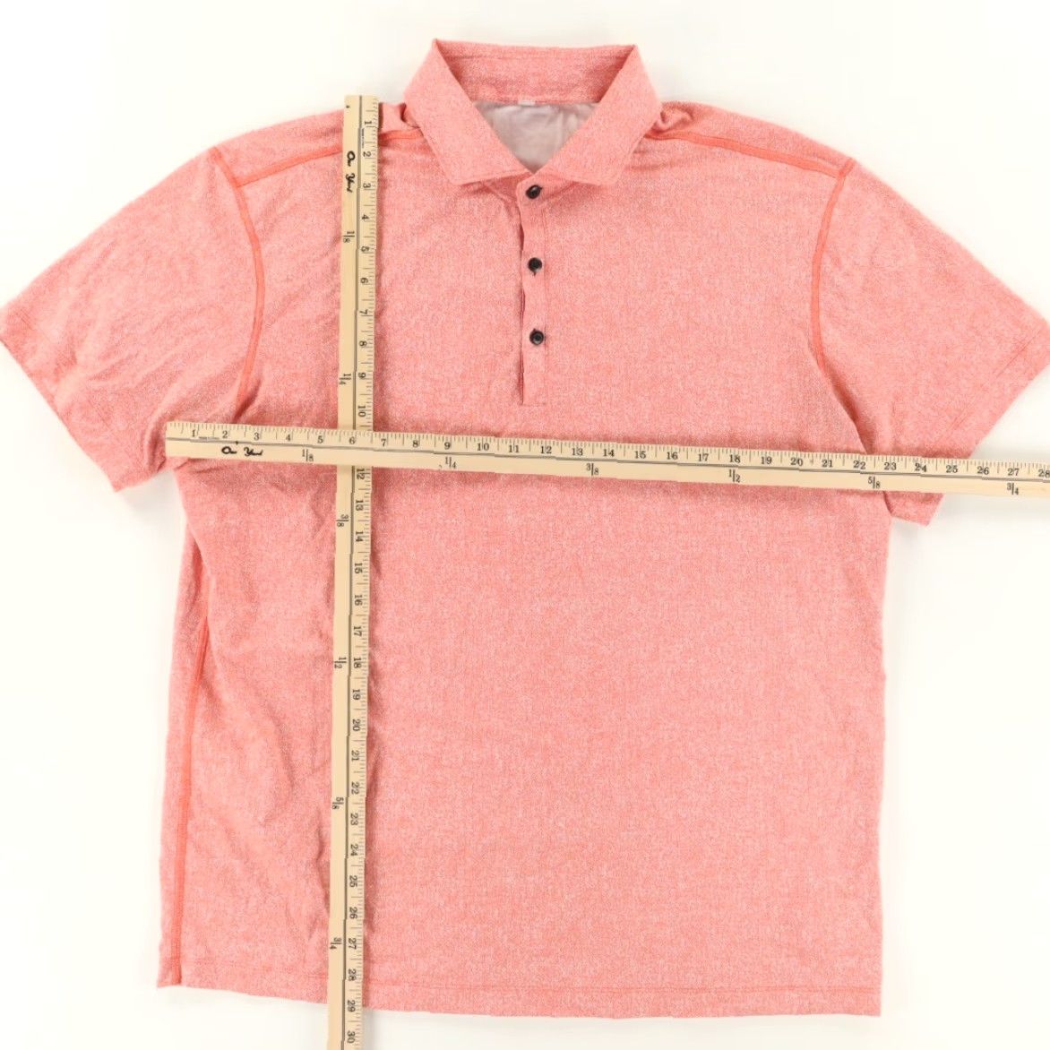 Lululemon Lululemon Propel Polyester Polo Shirt Orange Men XL Size US XL / EU 56 / 4 - 3 Thumbnail