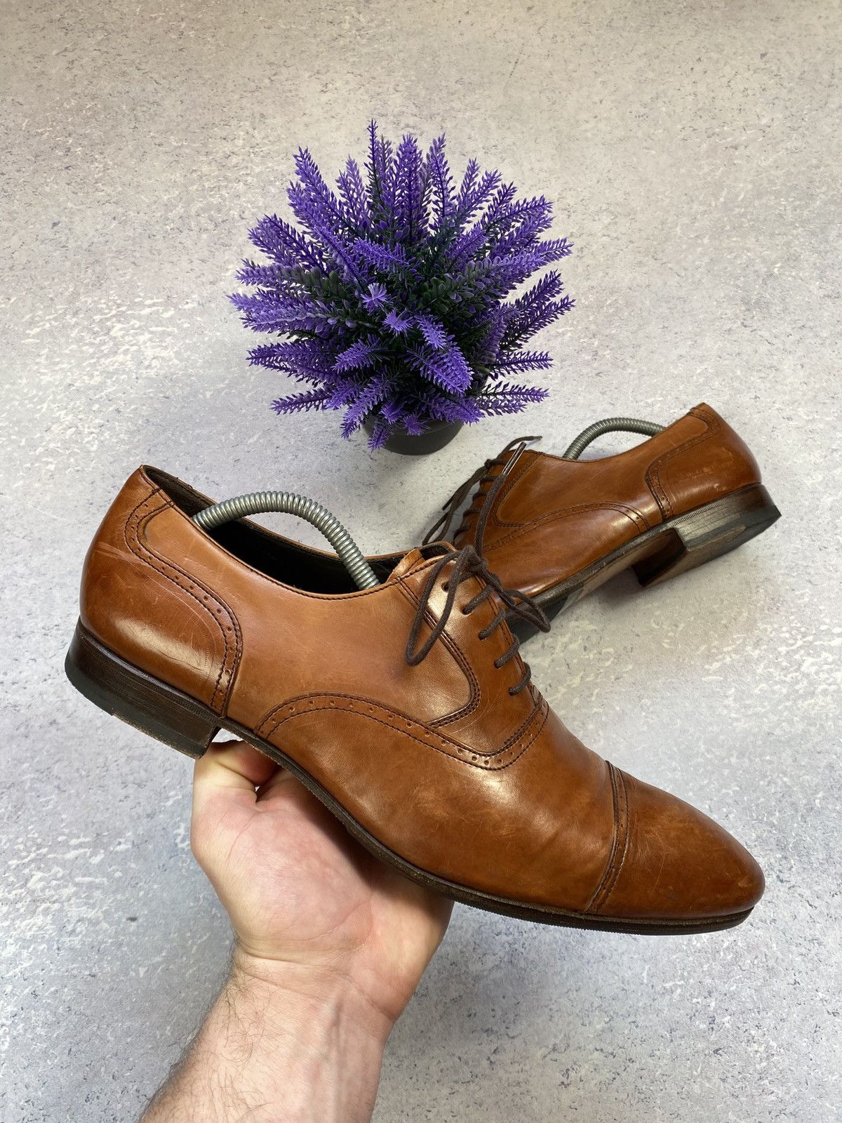 Russell & Bromley Russel and Bromley Men’s Brown Leather Brouge Size 9.5 Size US 9.5 / EU 42-43 - 1 Thumbnail
