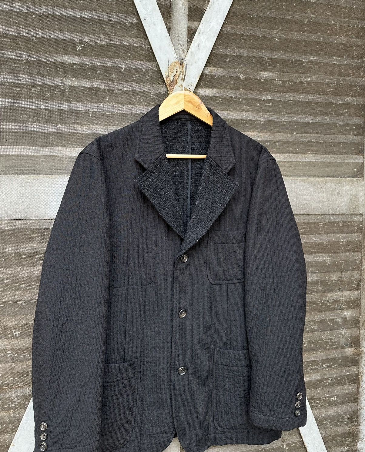 Comme des Garcons AD1997 Comme Des Garcons Homme Wool Chore Jacket Size US M / EU 48-50 / 2 - 8 Thumbnail