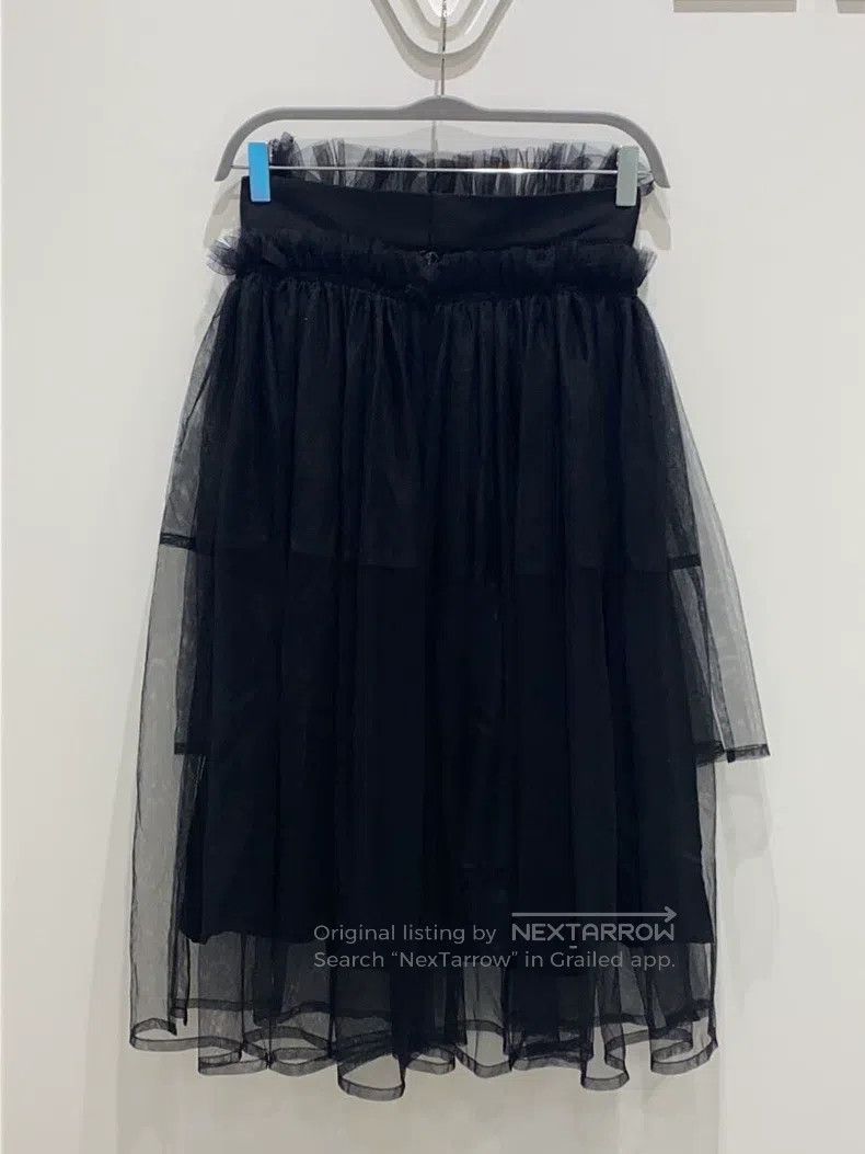 Comme des Garcons Comme Des Garcons size S Black Vintage Lace Design Skirt Size 22" - 2 Thumbnail