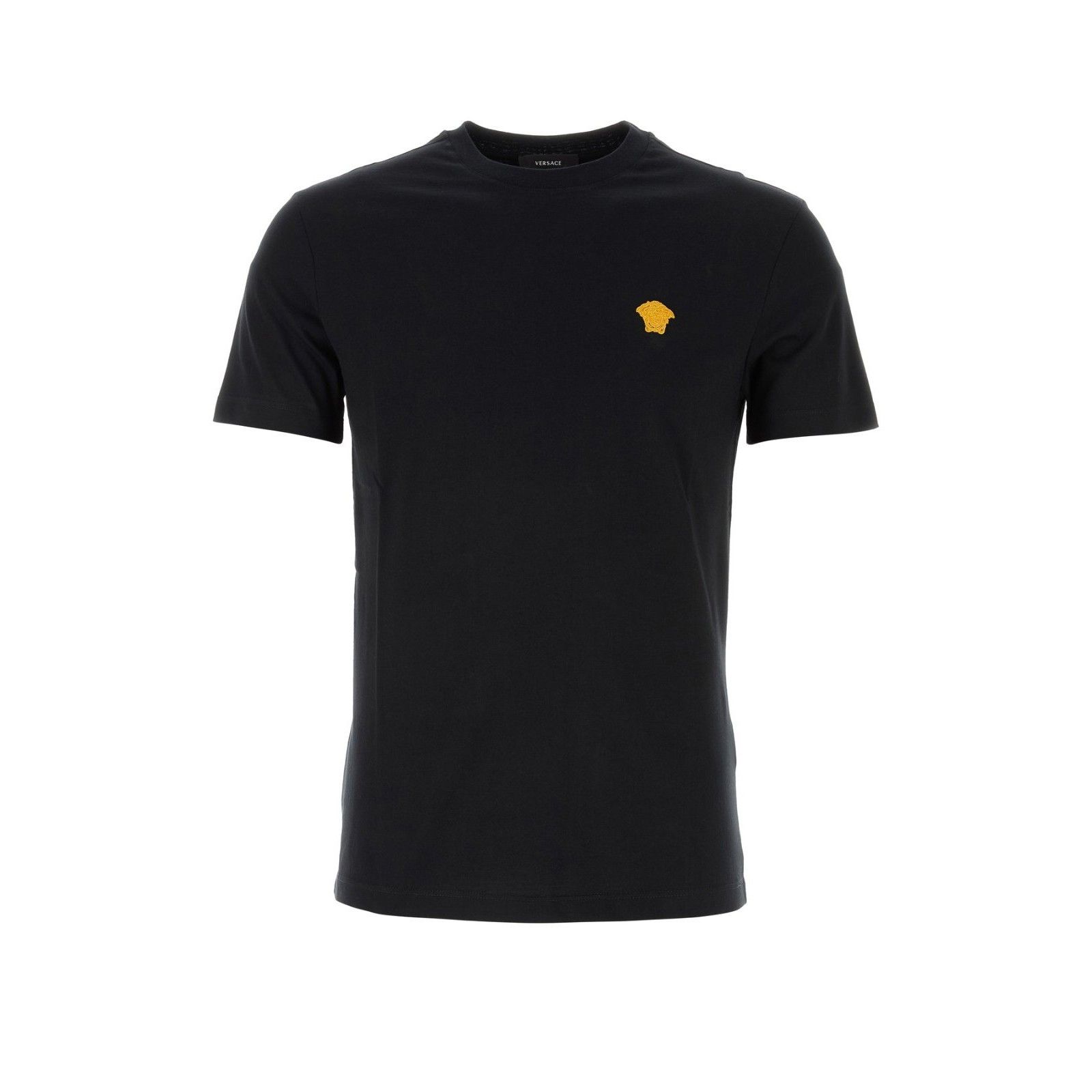 VERSACE Black Cotton T-shirt New )