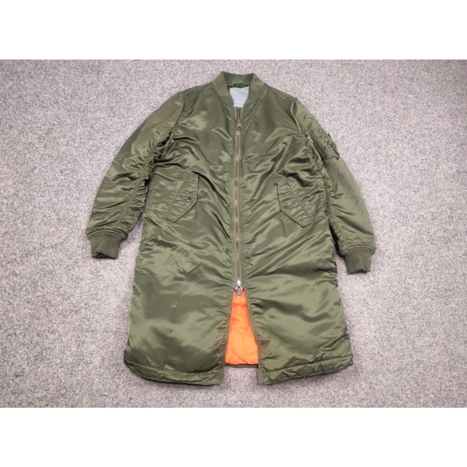 Alpha Industries Alpha Industries MA-1 Long Green Military Bomber Jacket Size US M / EU 48-50 / 2 - 3 Thumbnail
