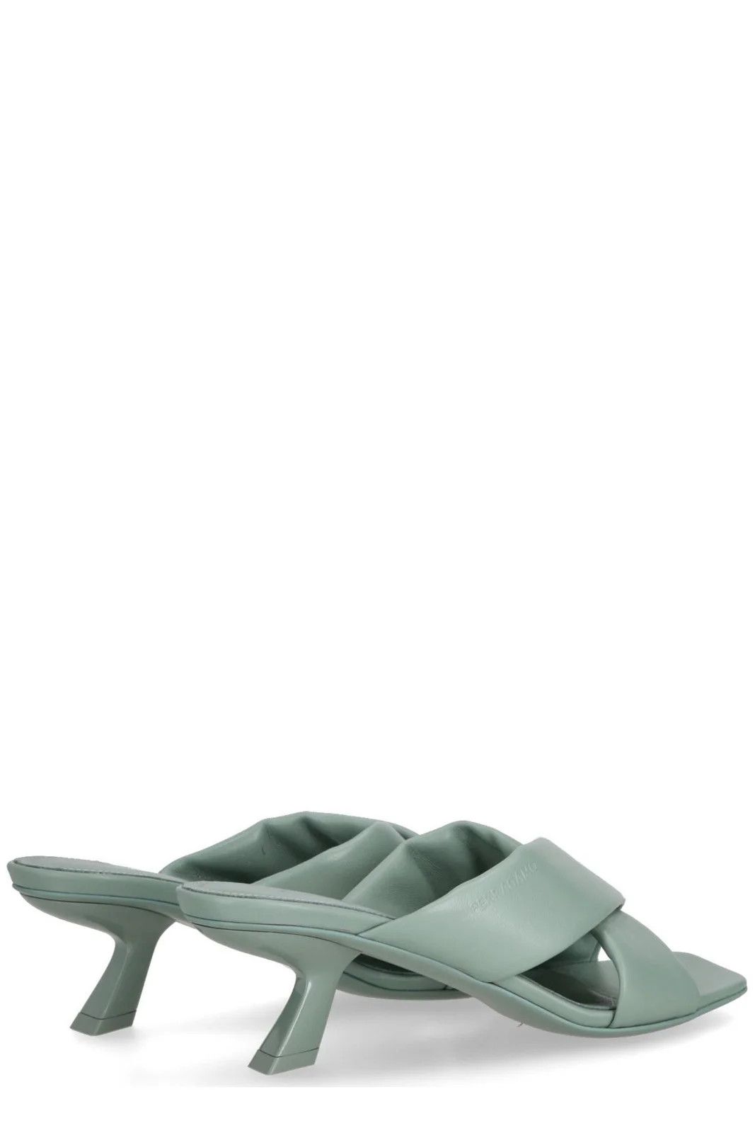 Salvatore Ferragamo o1s1rm0924 Aludra 55 Mules in Sage Green Size US 6.5 / IT 36.5 - 3 Thumbnail