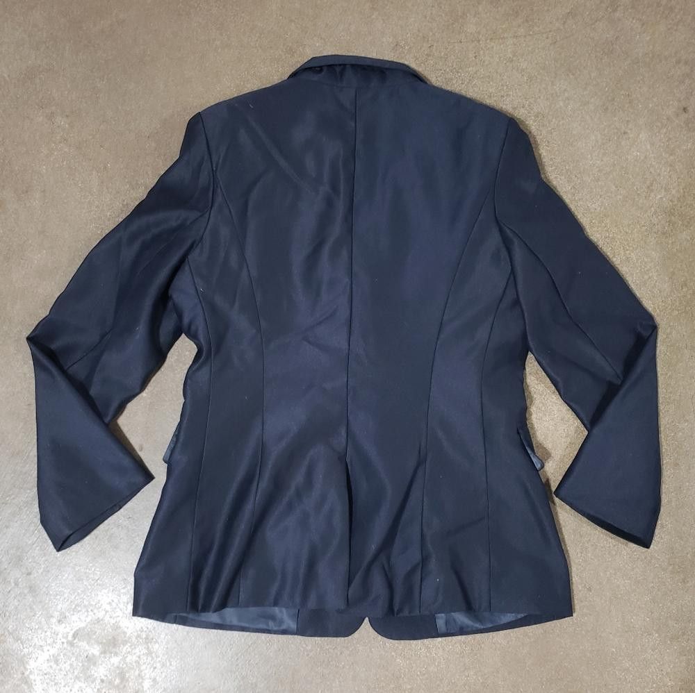 Designer Navy Button Detailed Susielady Business Blazer Size S / US 4 / IT 40 - 2 Thumbnail