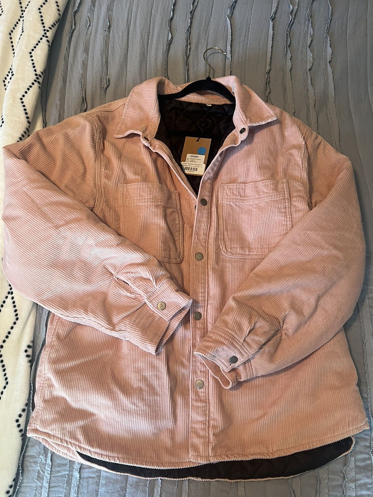 Stussy Stussy Cord Quilted Overshirt Size US XL / EU 56 / 4 - 1 Thumbnail