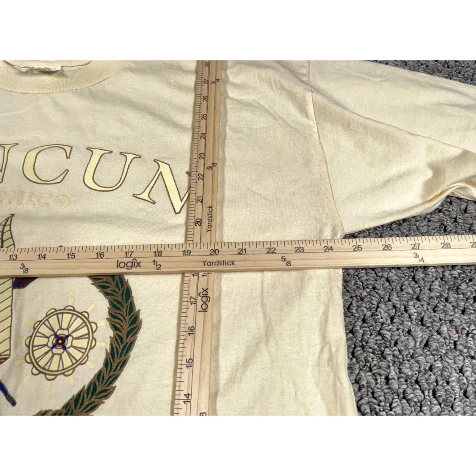 Vintage VINTAGE Cancun Outward Bound Sailboat T-Shirt Adult 2XL Ivory Short Sleeve Crew Neck Cotton Logo 90s Mens Size US XXL / EU 58 / 5 - 5 Thumbnail