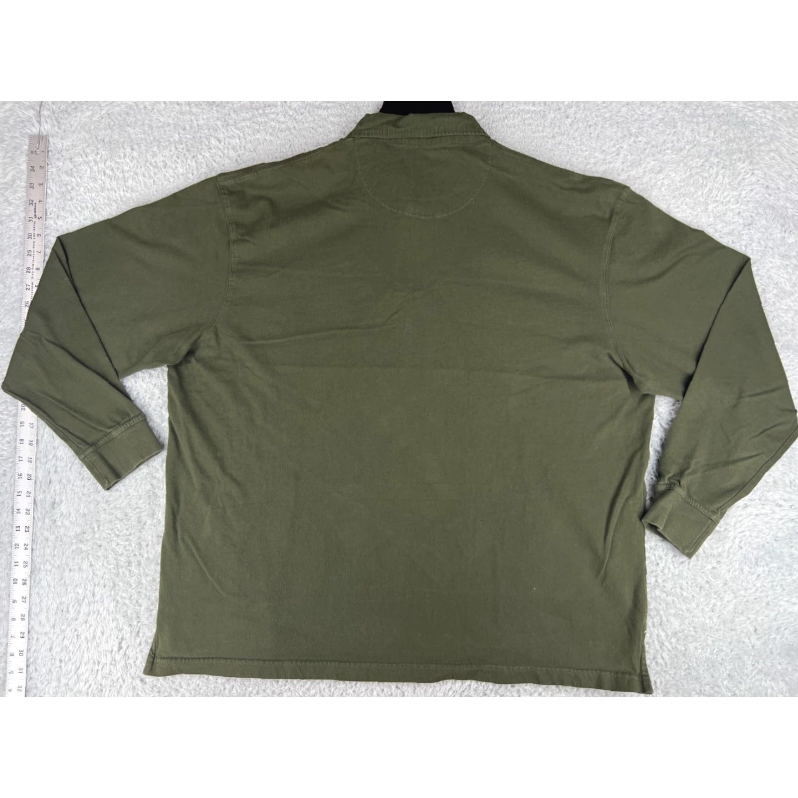 Wrangler Timber Creek Wrangler Polo Shirt Mens 2XL Green White Stripe 100% Cotton Polo Adult XXL Green Mens Size US XXL / EU 58 / 5 - 2 Thumbnail
