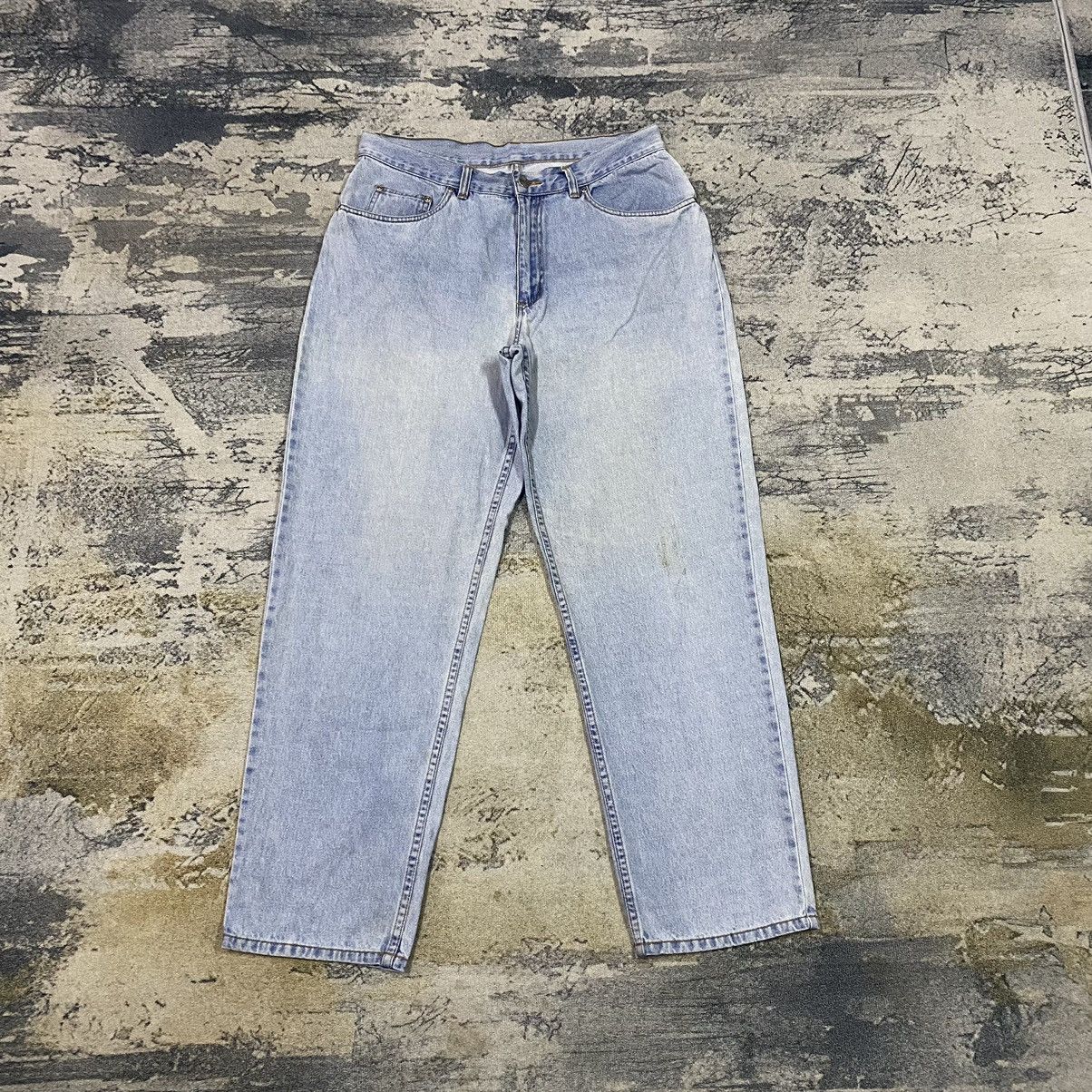 L.L. Bean × Vintage Vintage LL Bean Faded Light Washed Oversize Baggy Denim jean Size 33" - 1 Thumbnail