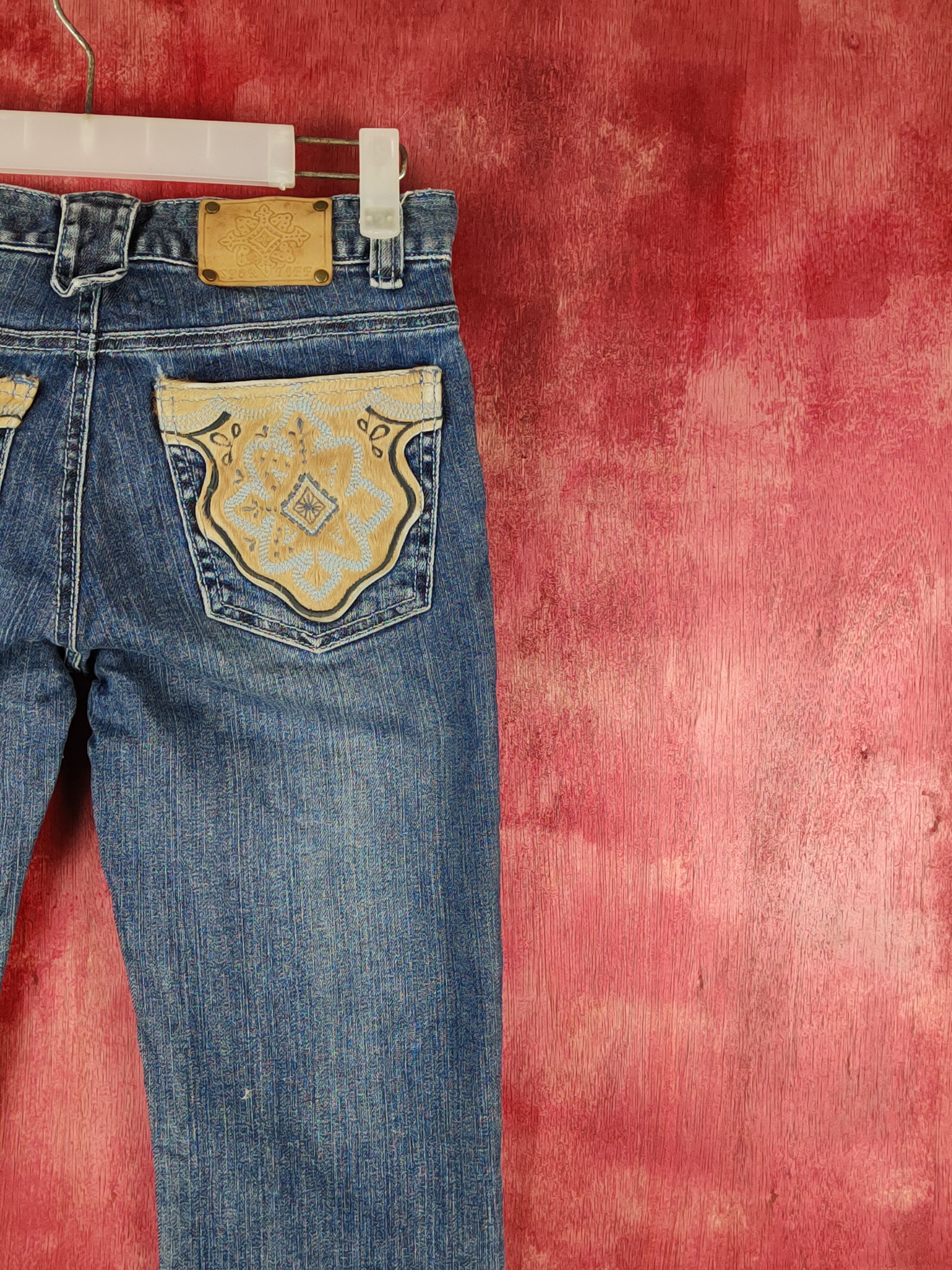 Japanese Brand Sportiff Dark Blue Distressed Multipocket Denim #S1531 Size 27" / US 4 / IT 40 - 6 Thumbnail