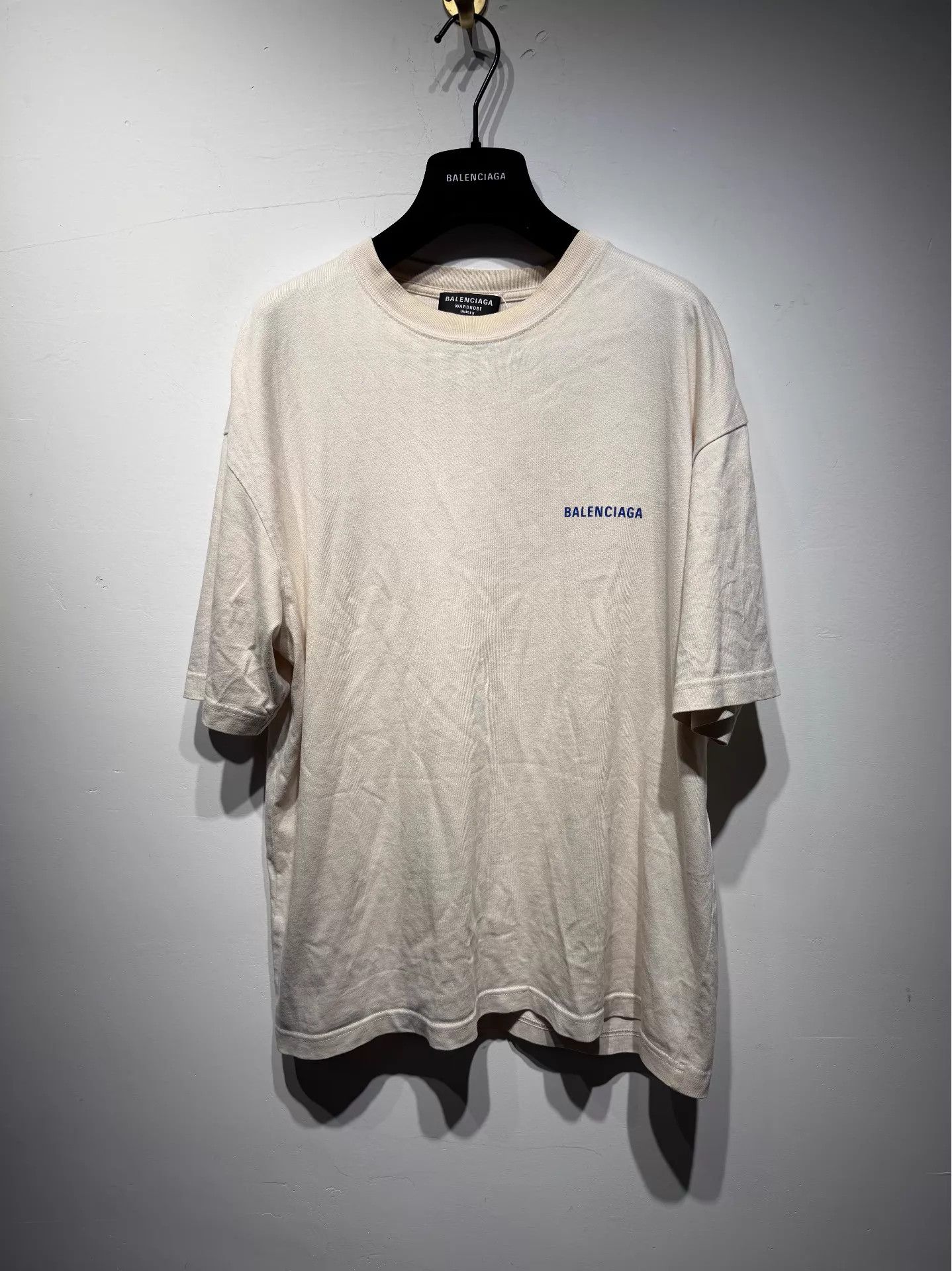 Balenciaga off-white oversized logo short-sleeve tee m XS