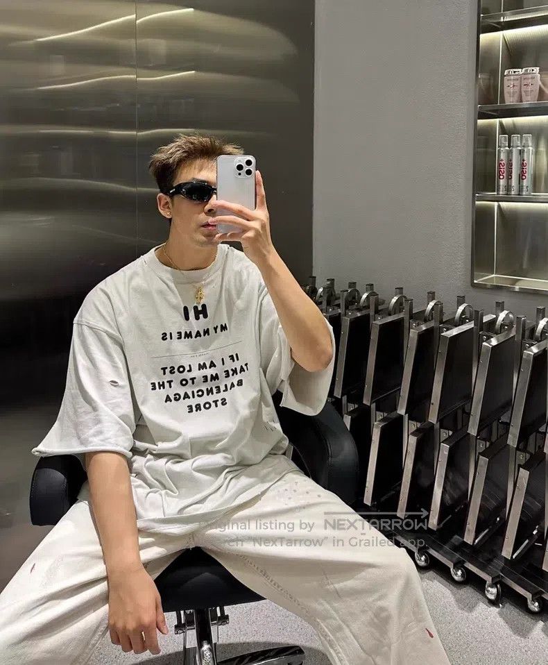 Balenciaga Balenciaga Letter logo short-sleeve destruction T-shirt Size US S / EU 44-46 / 1 - 9 Thumbnail