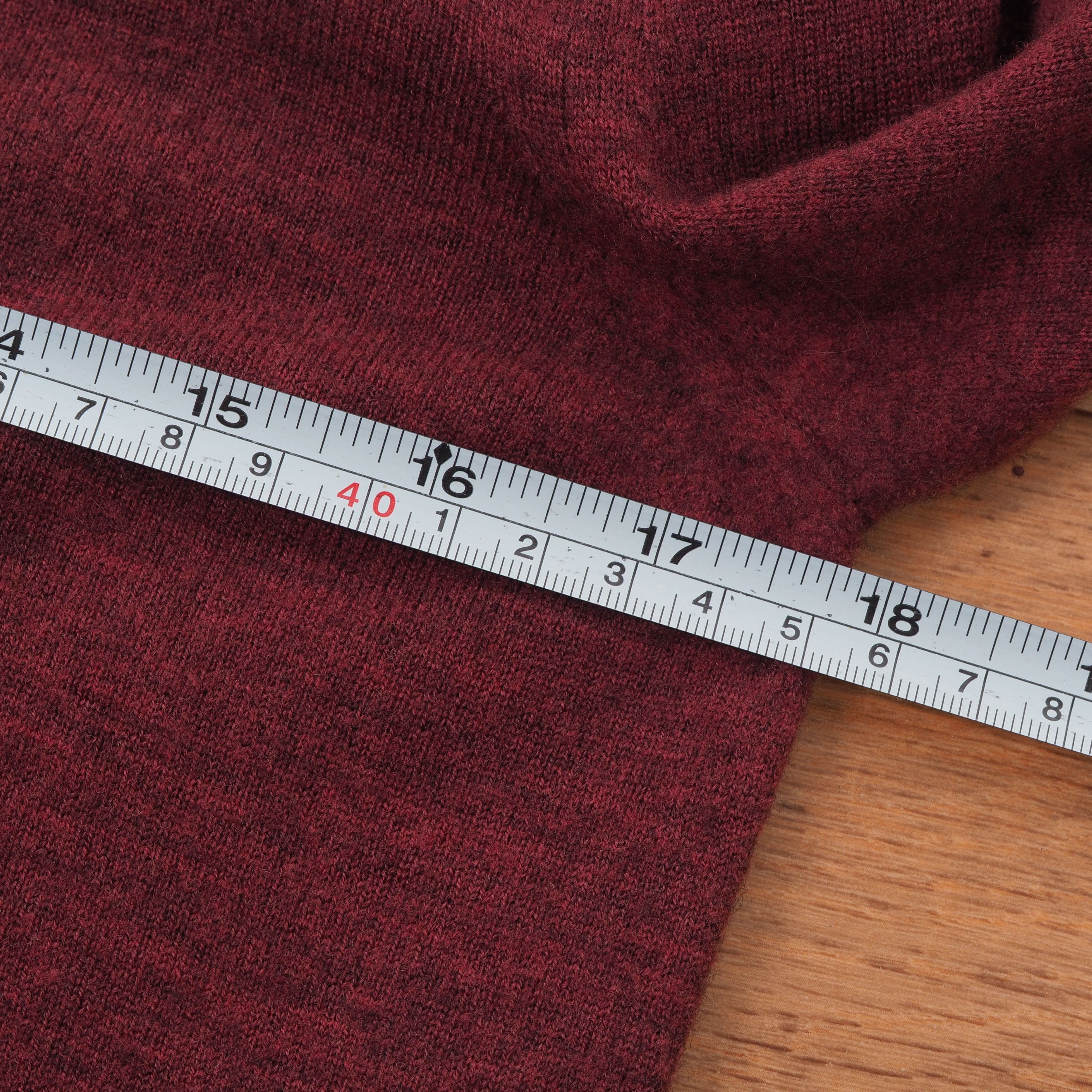 Jil Sander JIL SANDER Maroon Wool Cardigan Sweater Size XS / US 0-2 / IT 36-38 - 5 Thumbnail