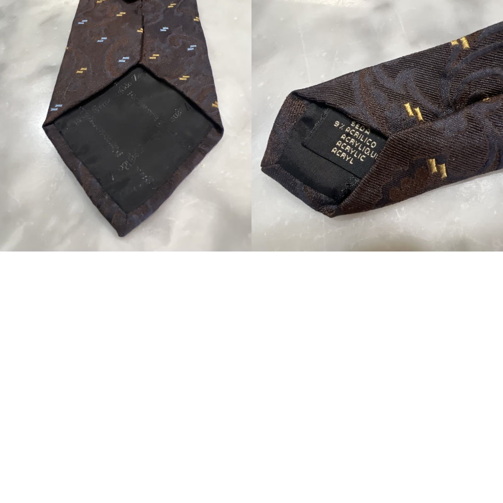 Ermenegildo Zegna Ermenegildo Zegna Silk Neck Tie Baroque Multicolor 4” x 60” Made Italy Mens Size ONE SIZE - 8 Thumbnail
