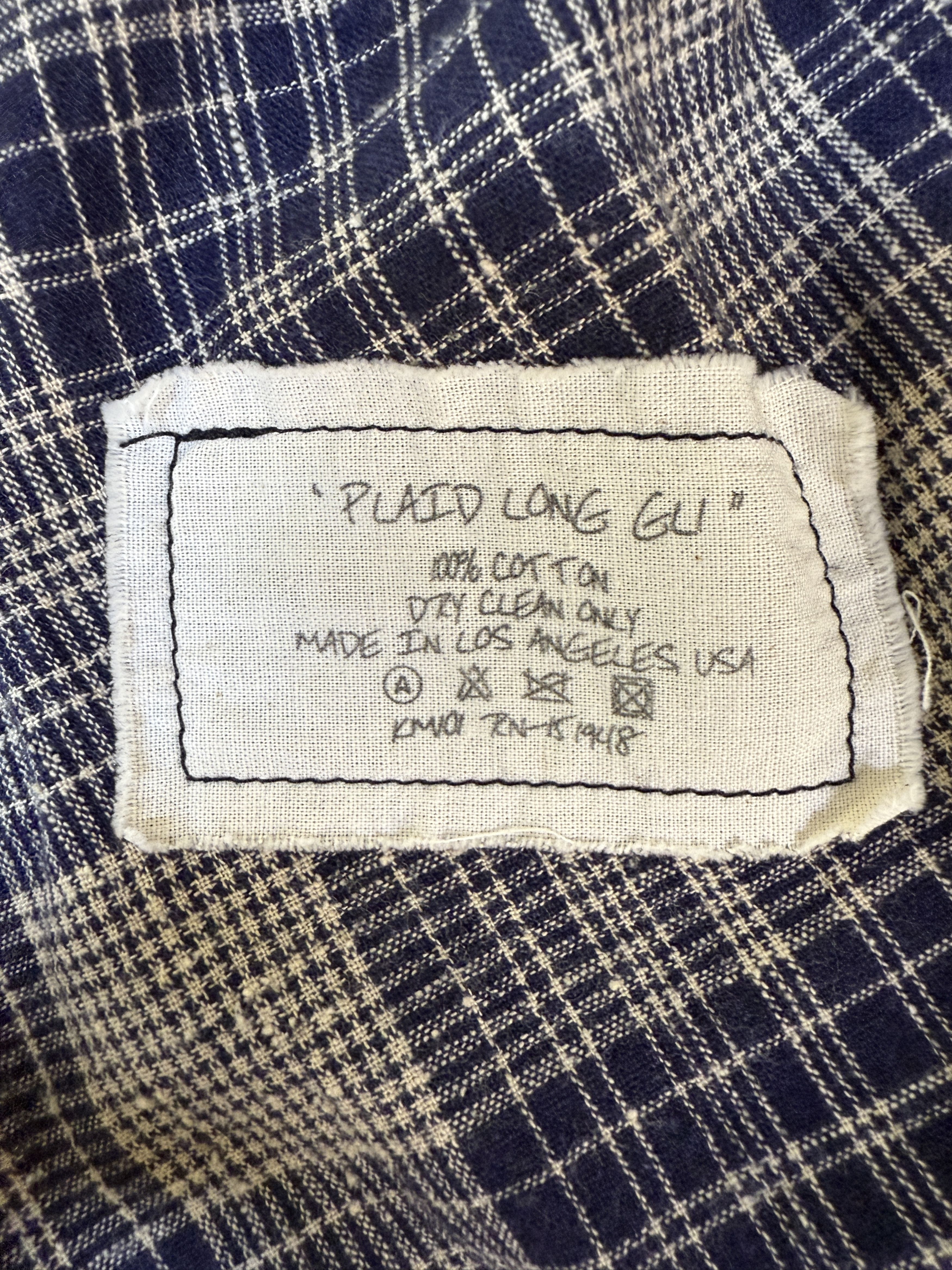 Greg Lauren $1.6K Greg Lauren Plaid Long Denim-Trim GL1 Kimono Robe Size US M / EU 48-50 / 2 - 9 Thumbnail