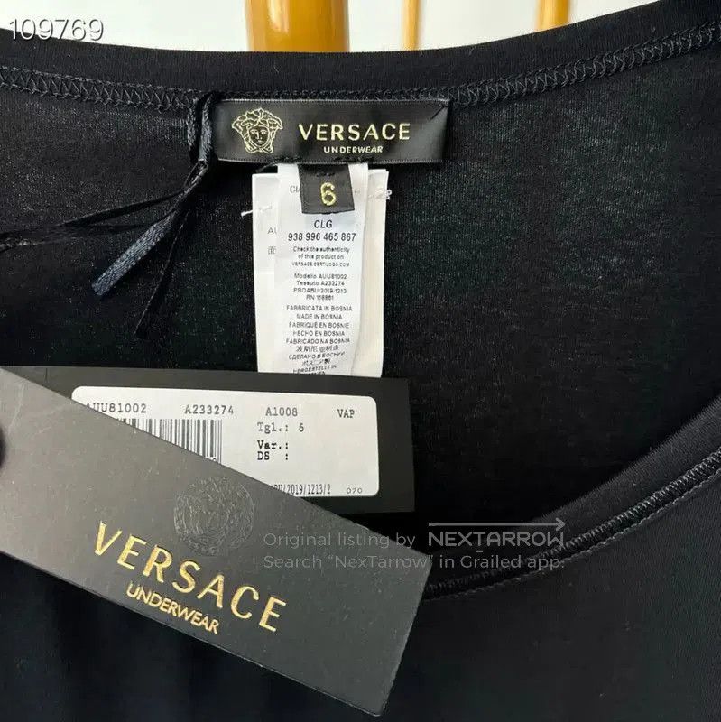 Versace Versace Black Cotton Embroidered Sleeveless Top . Size US S / EU 44-46 / 1 - 2 Thumbnail