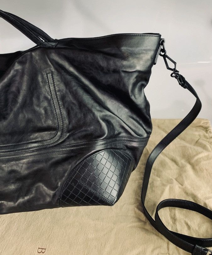 Bottega Veneta BV 🇮🇹 x Tomas Maier black calf panel stitch holdall bag NEW Size ONE SIZE - 3 Thumbnail