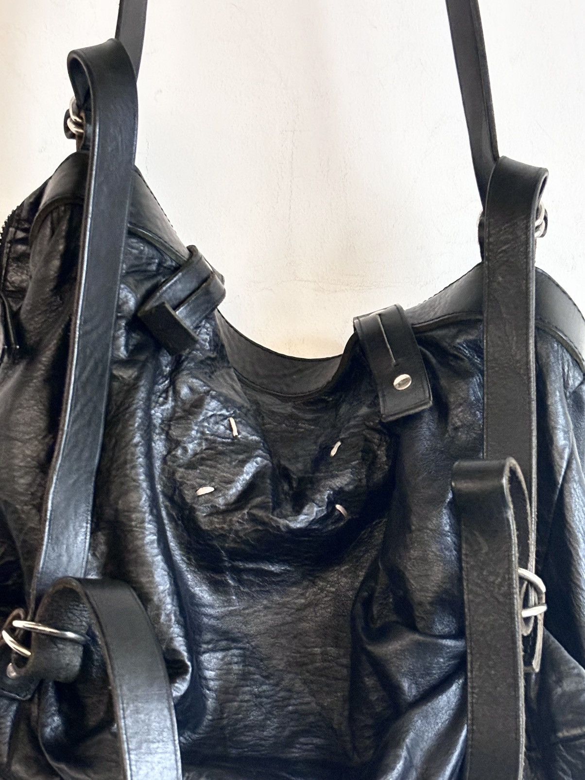 Maison Margiela Maison Margiela｜SS2016 Crinkled Leather Crossbody/Backpack Size ONE SIZE - 6 Thumbnail