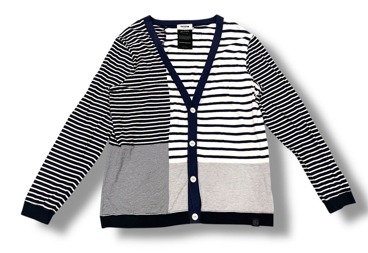 FACTOTUM FACTOTUM KNIT CARDIGAN STRIPE RARE 🔥 Size US L / EU 52-54 / 3 - 1 Thumbnail