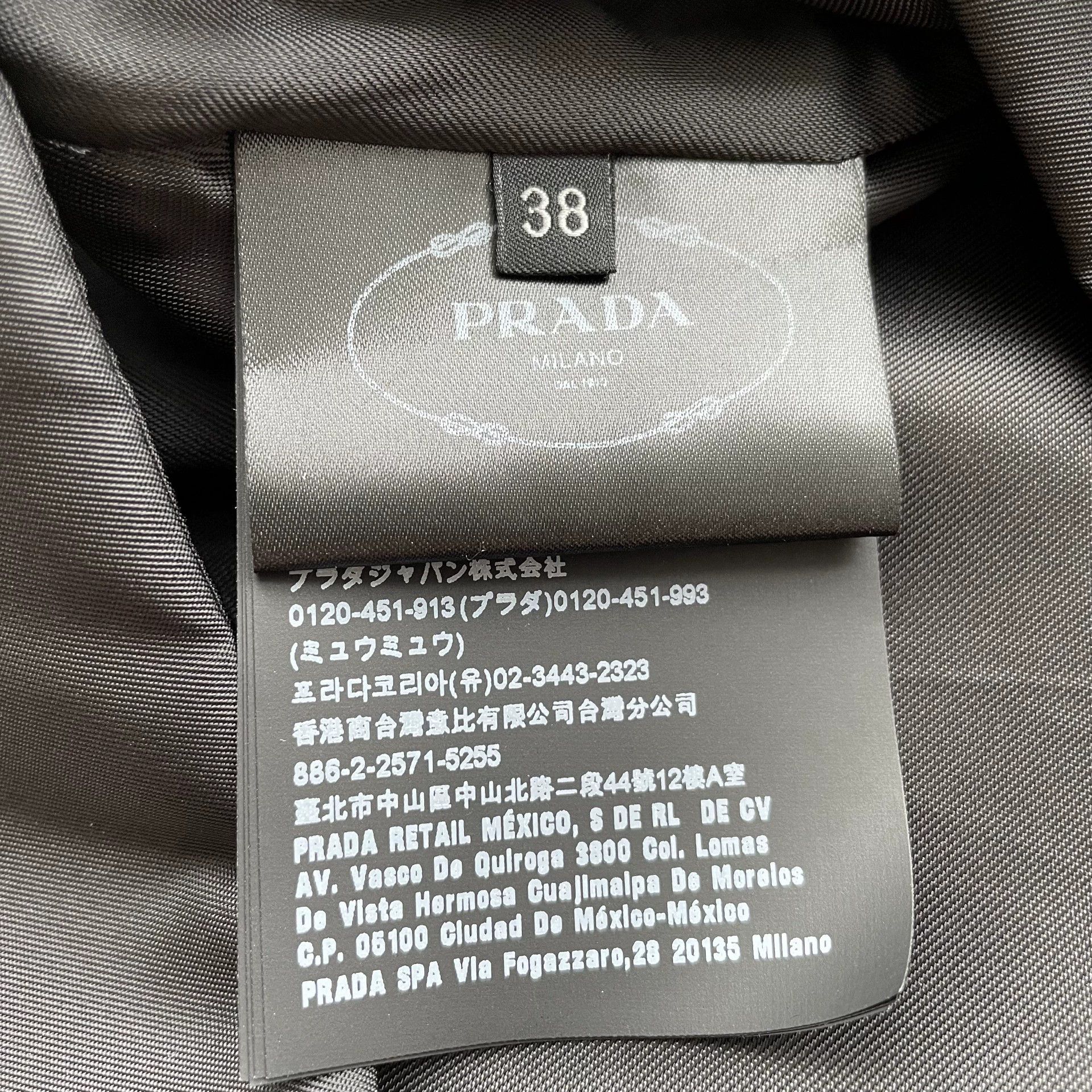Prada Prada Women's Black Nylon Triangle Logo Dress 38 Size XS / US 0-2 / IT 36-38 - 5 Thumbnail