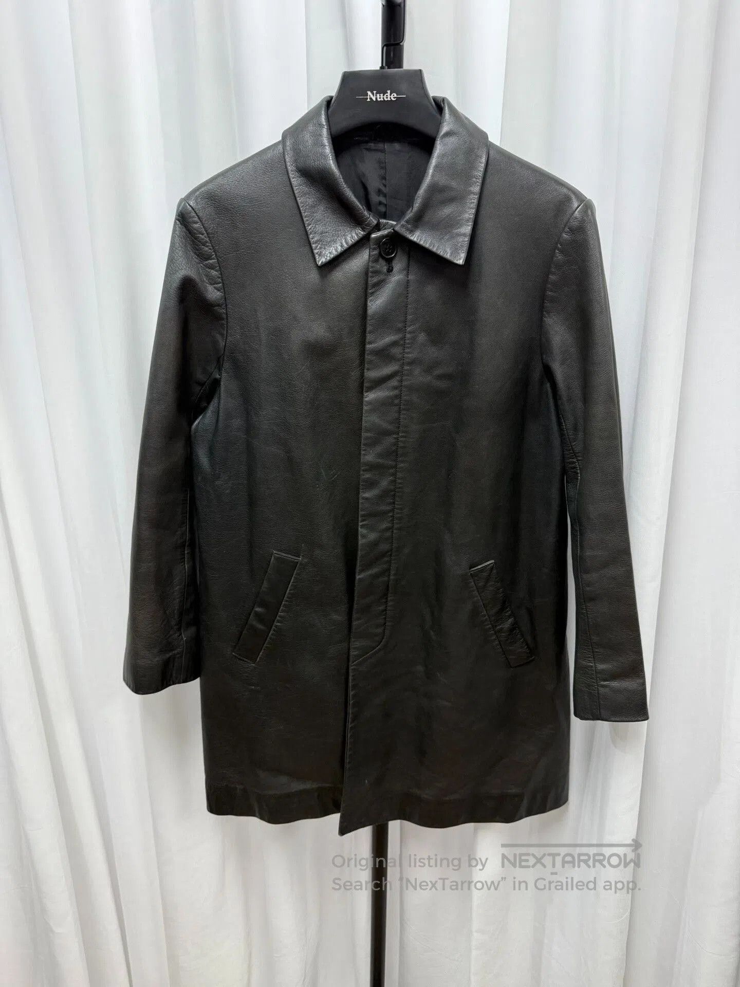 Yohji Yamamoto yohji yamamoto y's leather coat in black. Size US L / EU 52-54 / 3 - 1 Thumbnail