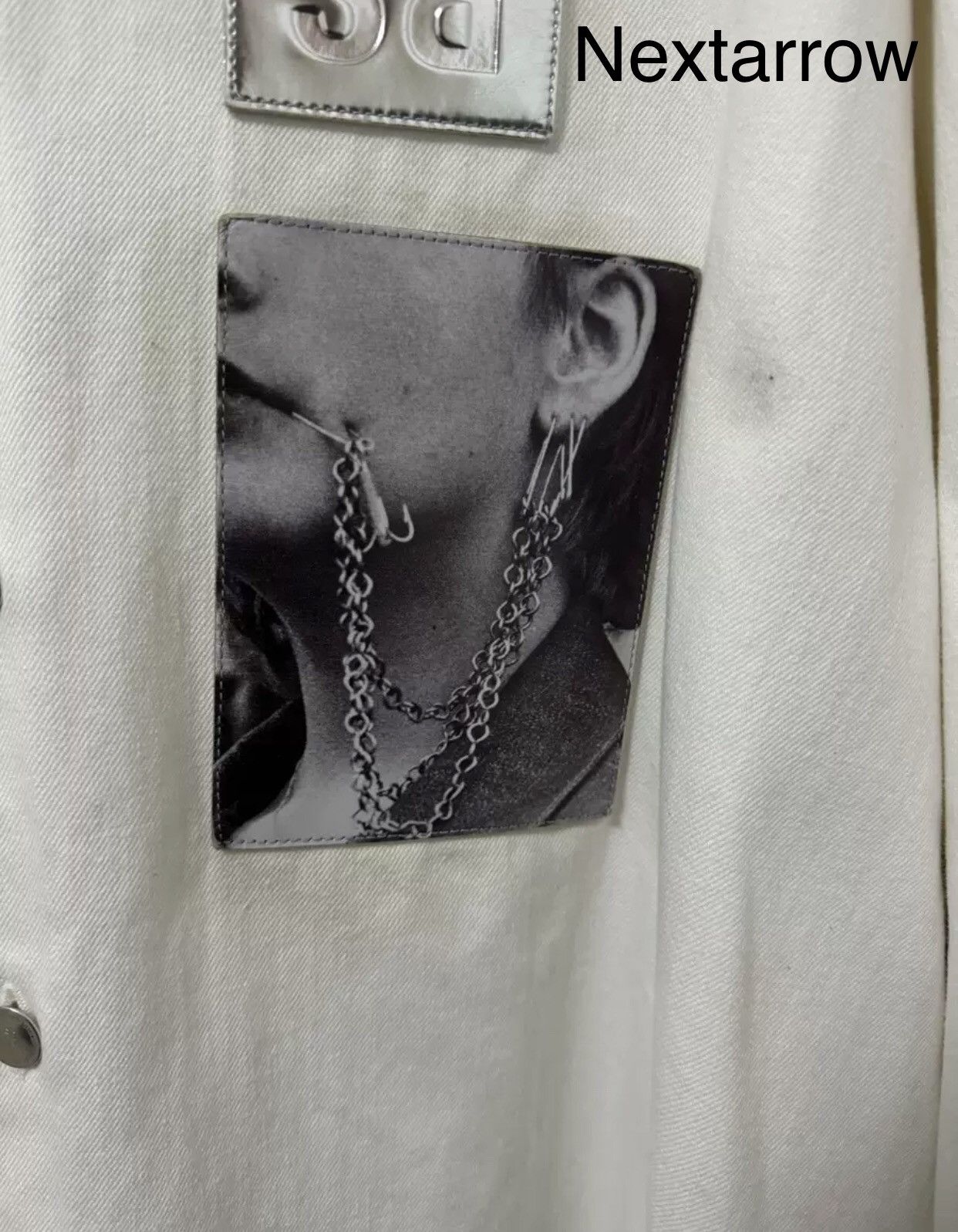Raf Simons Raf Simons 19ss White Man Looks Like Leather Brand Shirt Size US S / EU 44-46 / 1 - 2 Thumbnail
