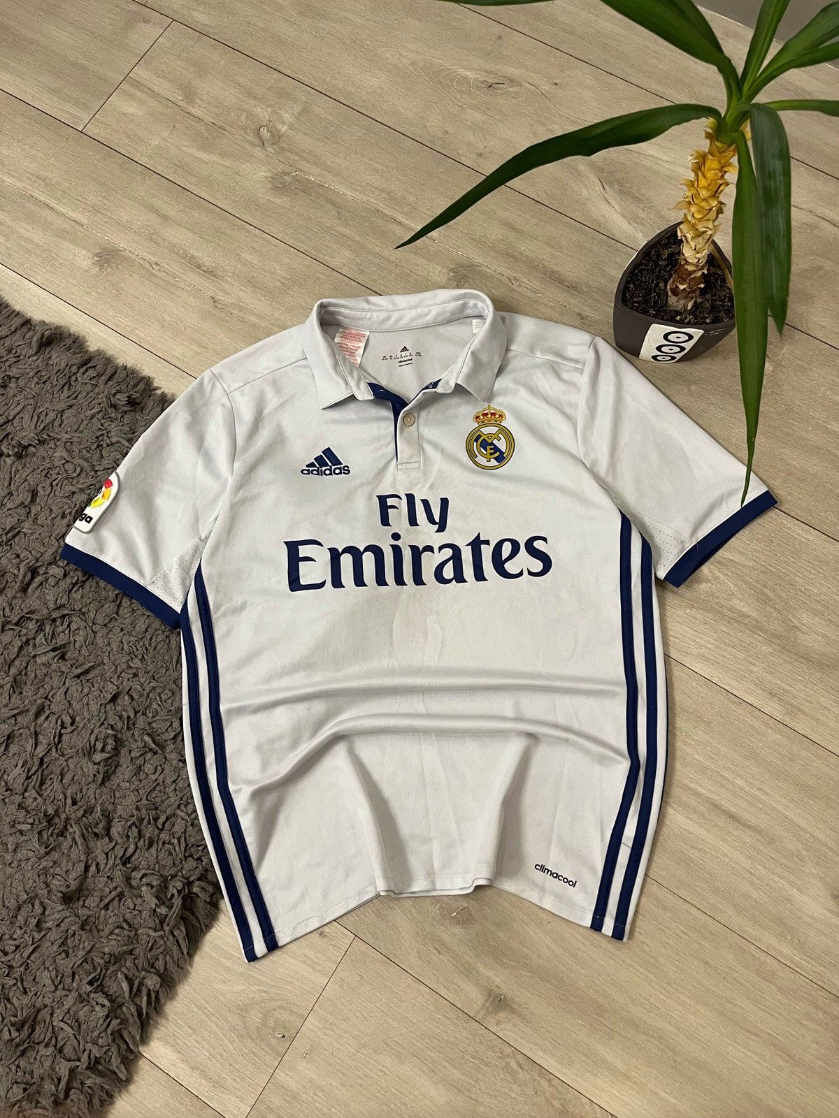 Adidas 🔥Real Madrid Adidas 2016 Jersey Polo T Shirt Blockcore Size US S / EU 44-46 / 1 - 1 Thumbnail