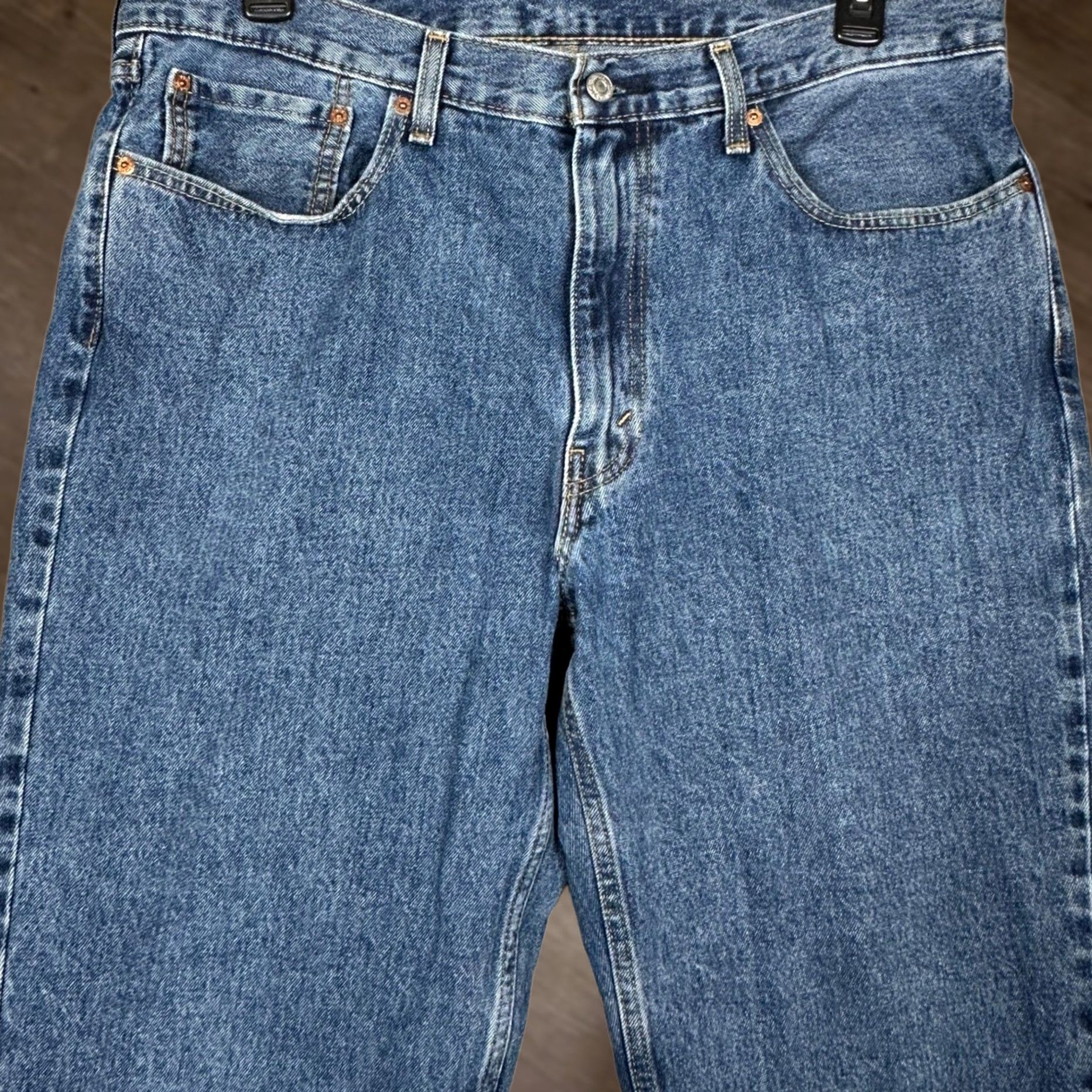 Levi's Levi's 550 Jeans Mens 38X30 Blue Relaxed Tapered Leg Denim 5 Pocket Red Tab Jeans Size US 38 / EU 54 - 1 Thumbnail