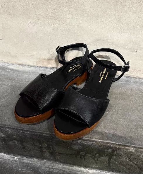 Tricot Comme des Garcons tricot COMME des GARÇONS 1990s Wooden Panel Leather Shoes Size US 6.5 / IT 36.5 - 3 Thumbnail