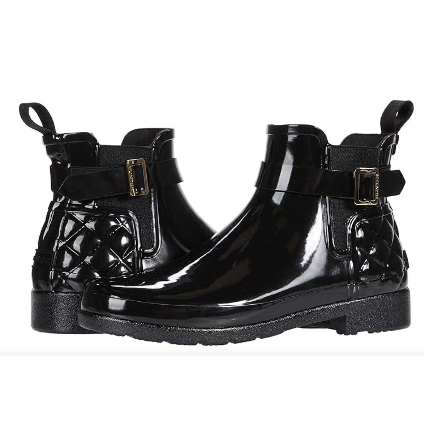Hunter NEW Hunter Refined Gloss Quilted Chelsea Ankle Rain Boots Size US 9 / IT 39 - 2 Thumbnail