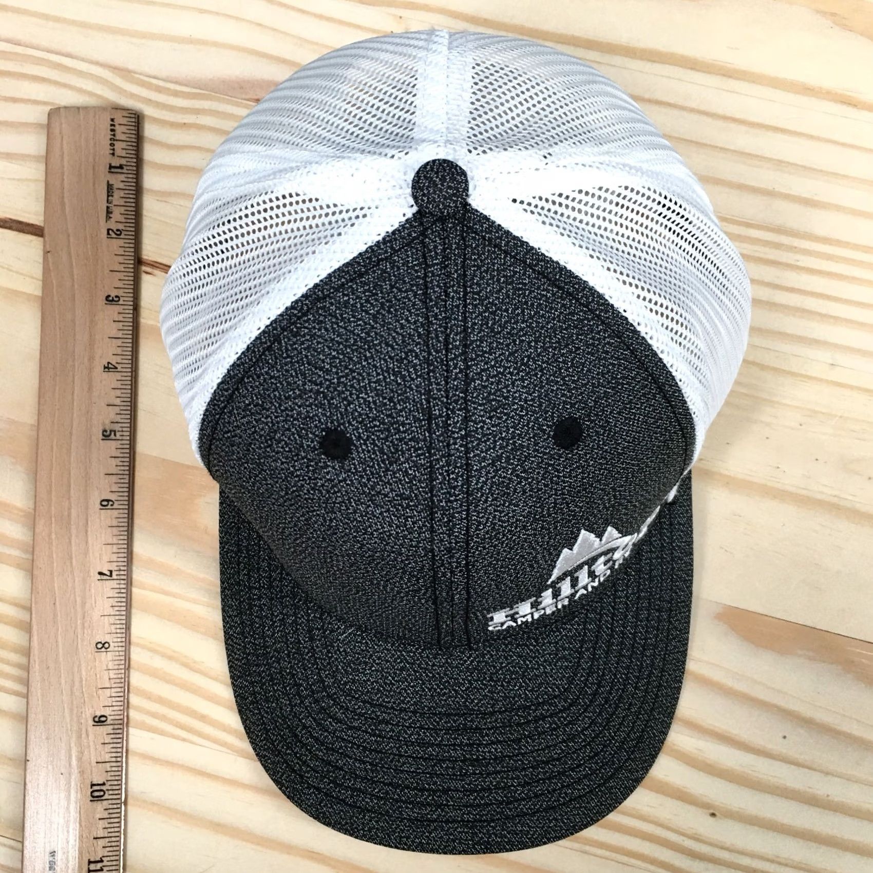 Camper Hilltop Camper And RV Trucker Hat Unisex Black One Size Curved Brim Embroidered Size ONE SIZE - 4 Thumbnail