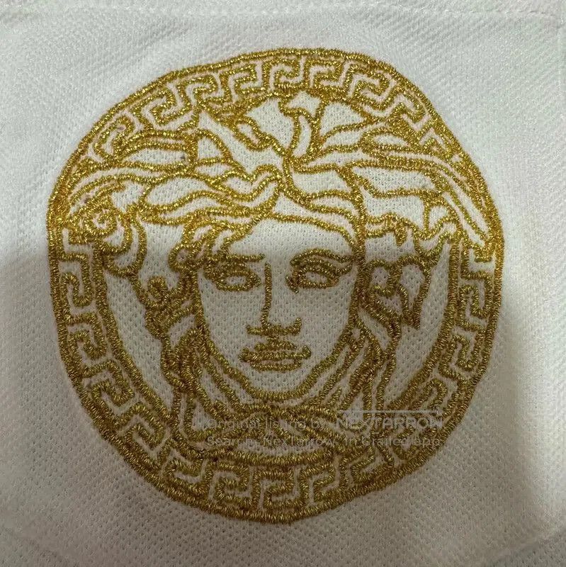 Versace Versace Men's Embroidered Medusa Polo Shirt . Size US S / EU 44-46 / 1 - 3 Thumbnail
