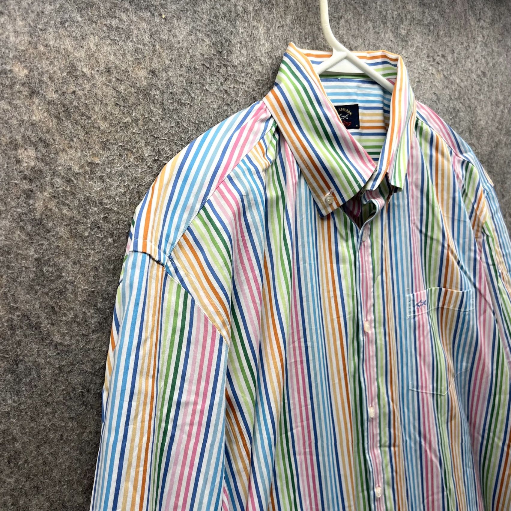 Paul & Shark Paul & Shark Yachting Shirt Mens XL Striped Button-Up Italy Casual Size US XL / EU 56 / 4 - 7 Thumbnail