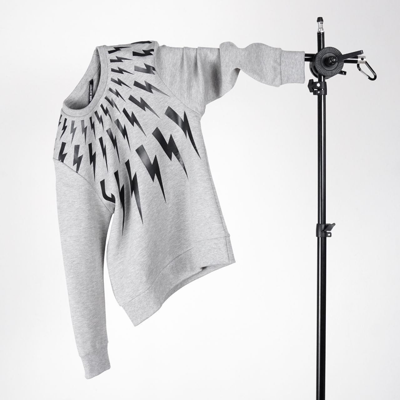 image of Neil Barrett Sweatshirt: in Grey, Men's (Size XS)