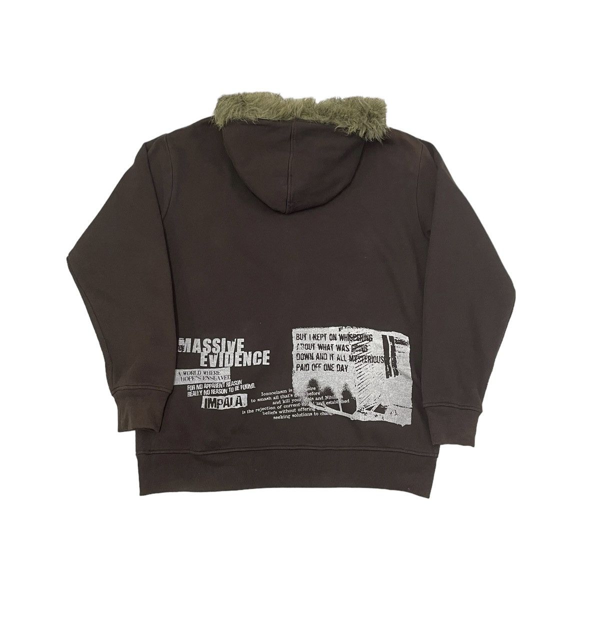 If Six Was Nine × Japanese Brand × Le Grande Bleu (L.G.B.) Impala Japan Poem Fur Hoodie Sunfaded Size US L / EU 52-54 / 3 - 6 Thumbnail