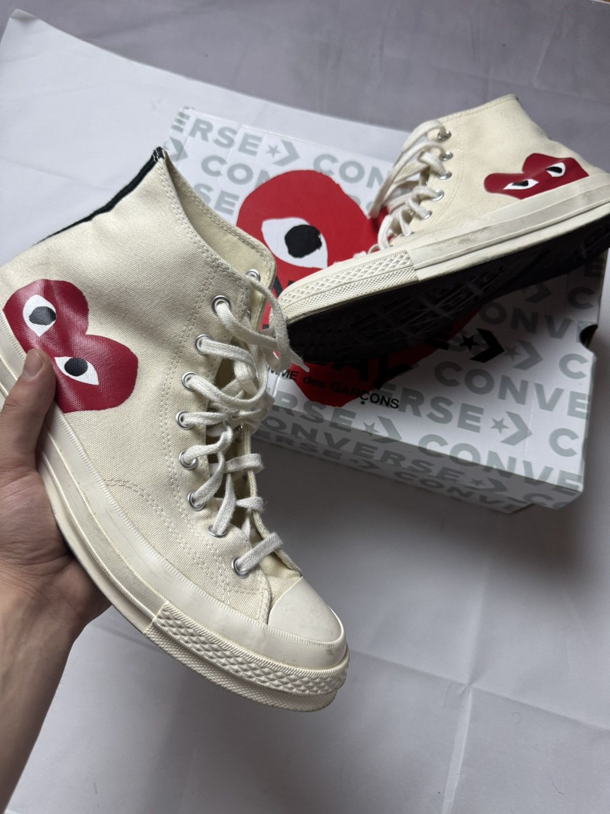Comme des Garcons × Comme des Garcons PLAY × Converse Comme des Garçons PLAY x Converse Chuck 70 | EU 45/US 11.5 | Size US 11 / EU 44 - 1 Thumbnail