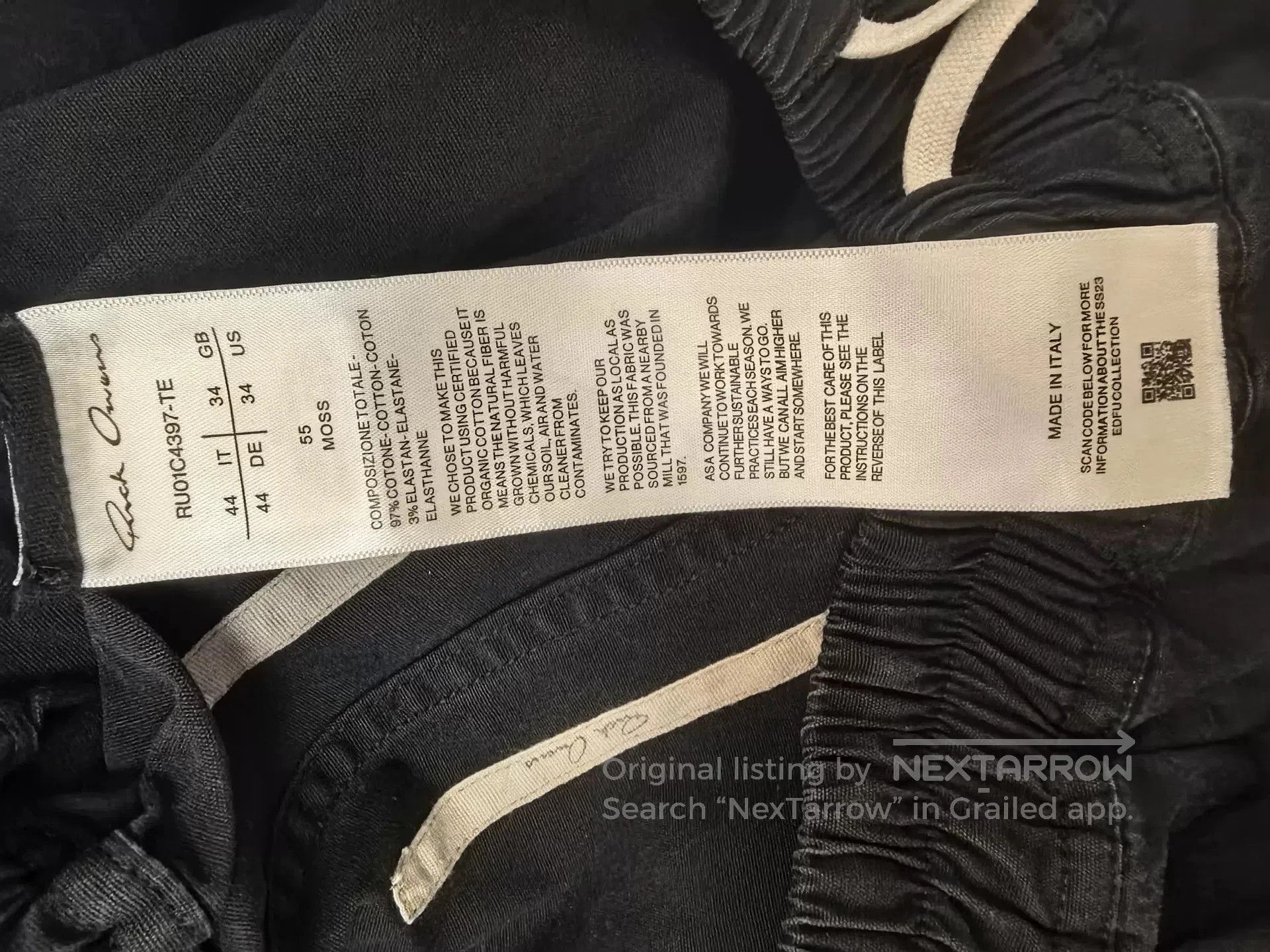 Rick Owens RICK OWENS SS23 Men's Solid Shorts. Size US 28 / EU 44 - 6 Thumbnail