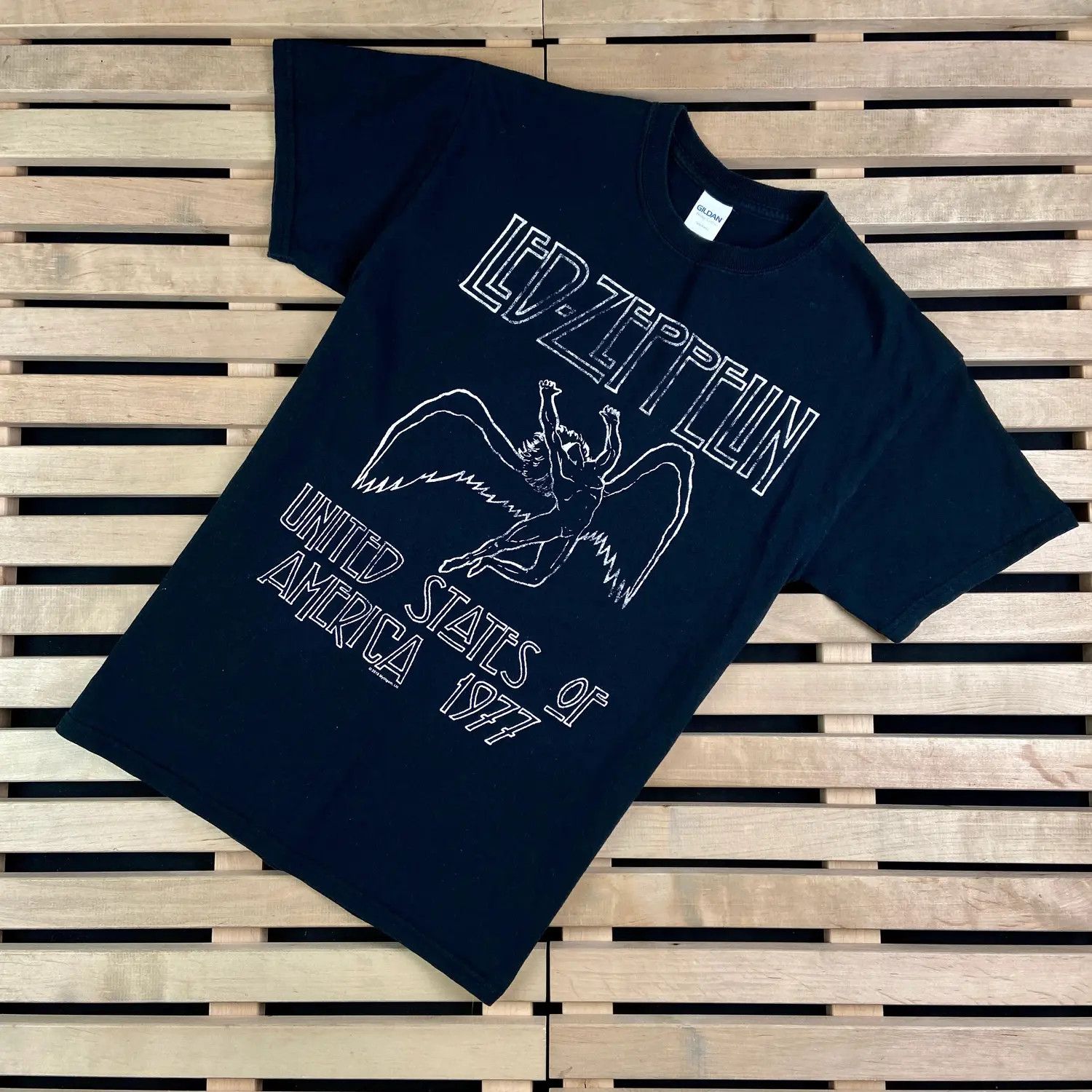 Band Tees × Led Zeppelin × Vintage Mens Vintage T Shirt Led Zeppelin Size M Size US M / EU 48-50 / 2 - 1 Thumbnail