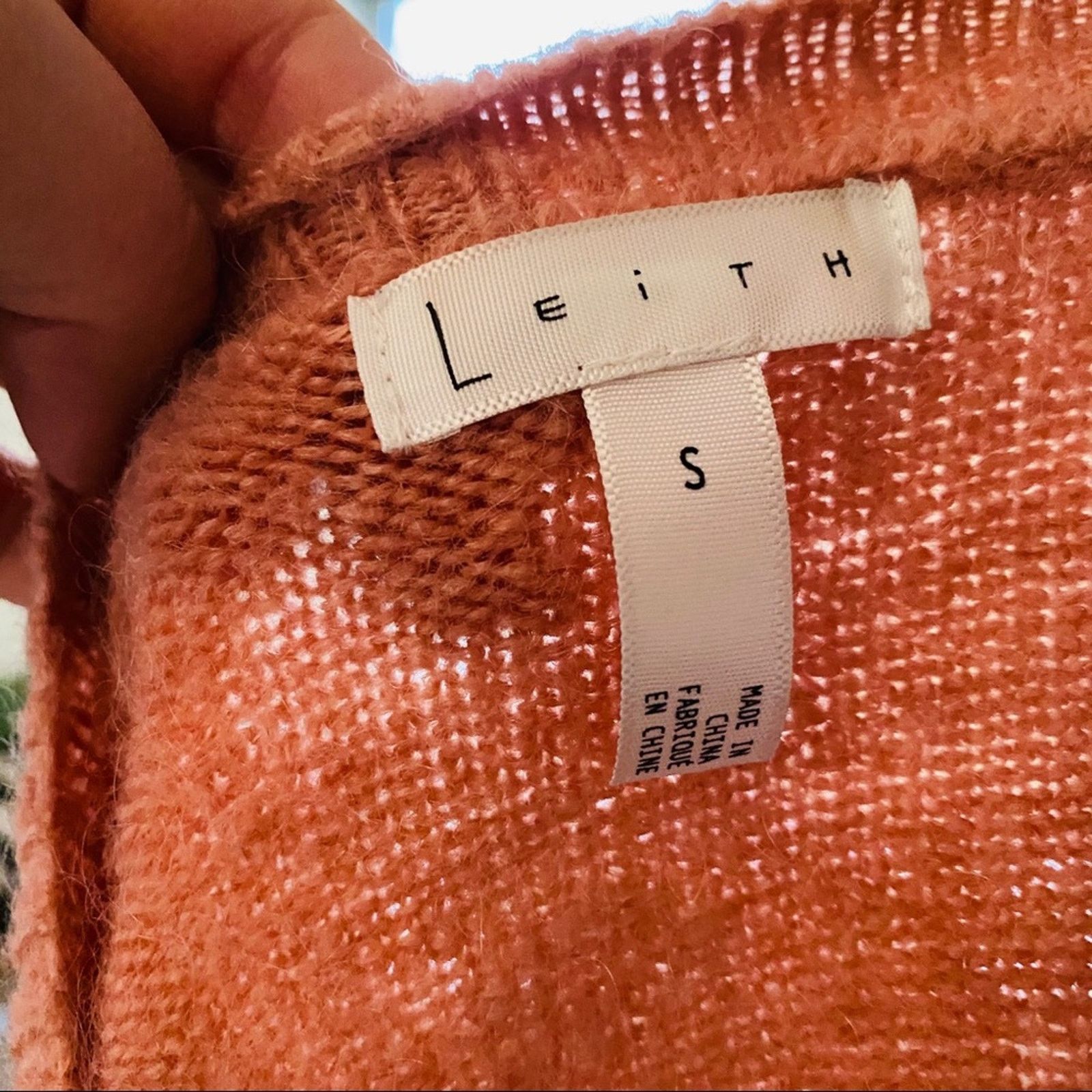 Nordstrom NORDSTROM Leith Pink Salmon Collar Button Pullover Sweater Size S / US 4 / IT 40 - 6 Thumbnail