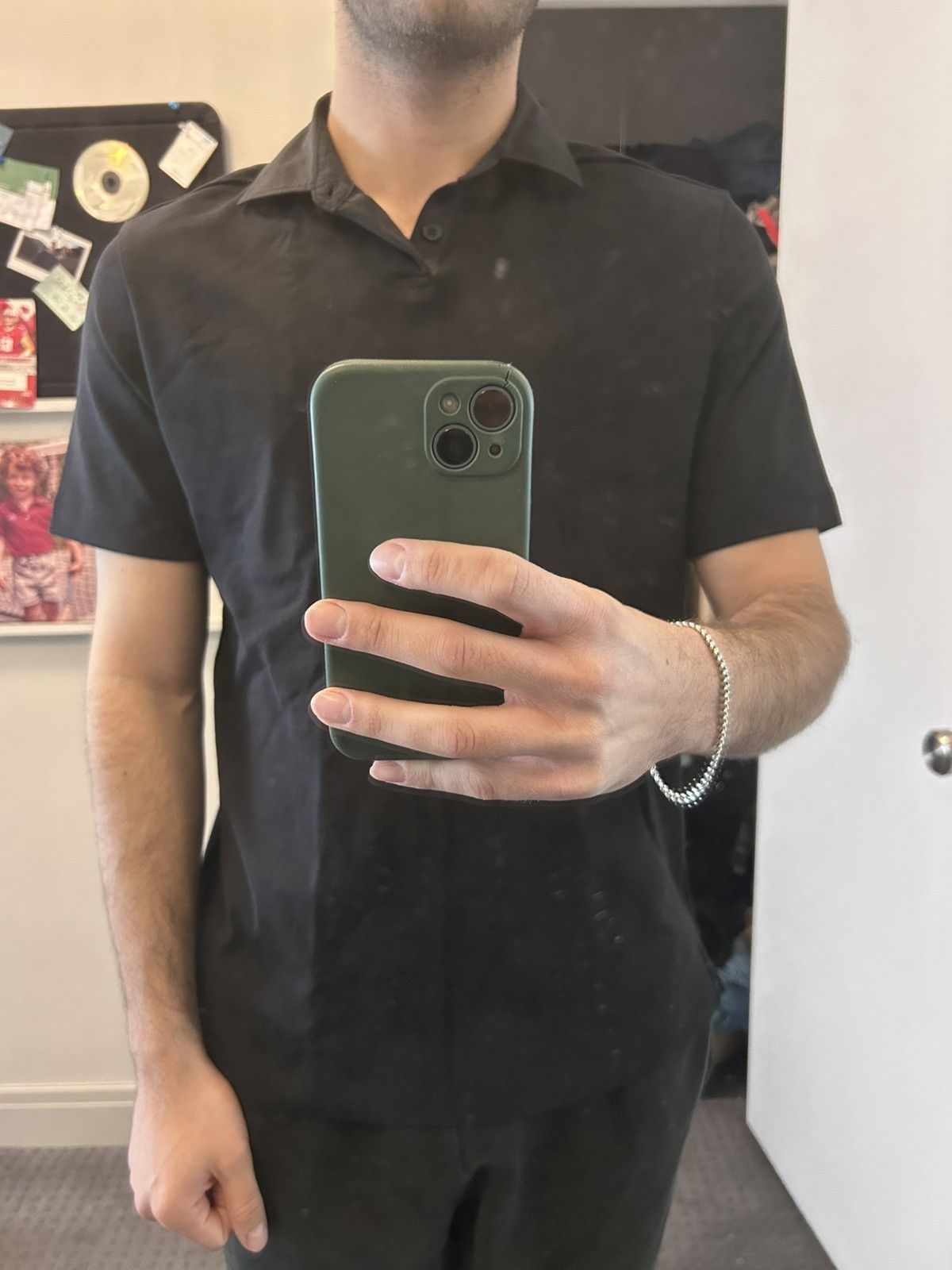 Massimo Dutti Brand New black polo by Massimo Dutti Barcelona designer. Size US M / EU 48-50 / 2 - 4 Thumbnail