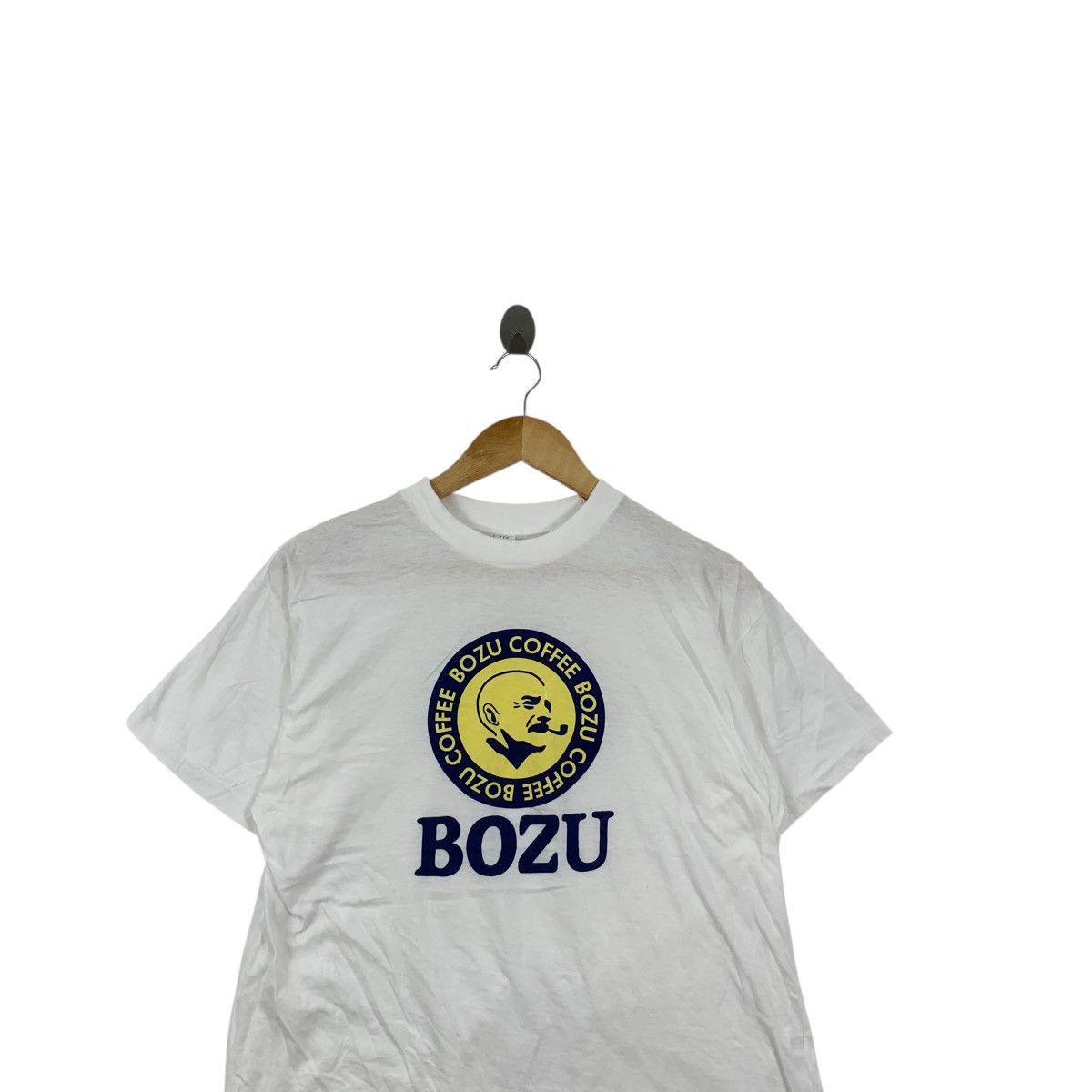Vintage Vintage 80’ BOZU COFFEE JAPAN Shounji Temple Tee Shirt Top Size US L / EU 52-54 / 3 - 2 Thumbnail
