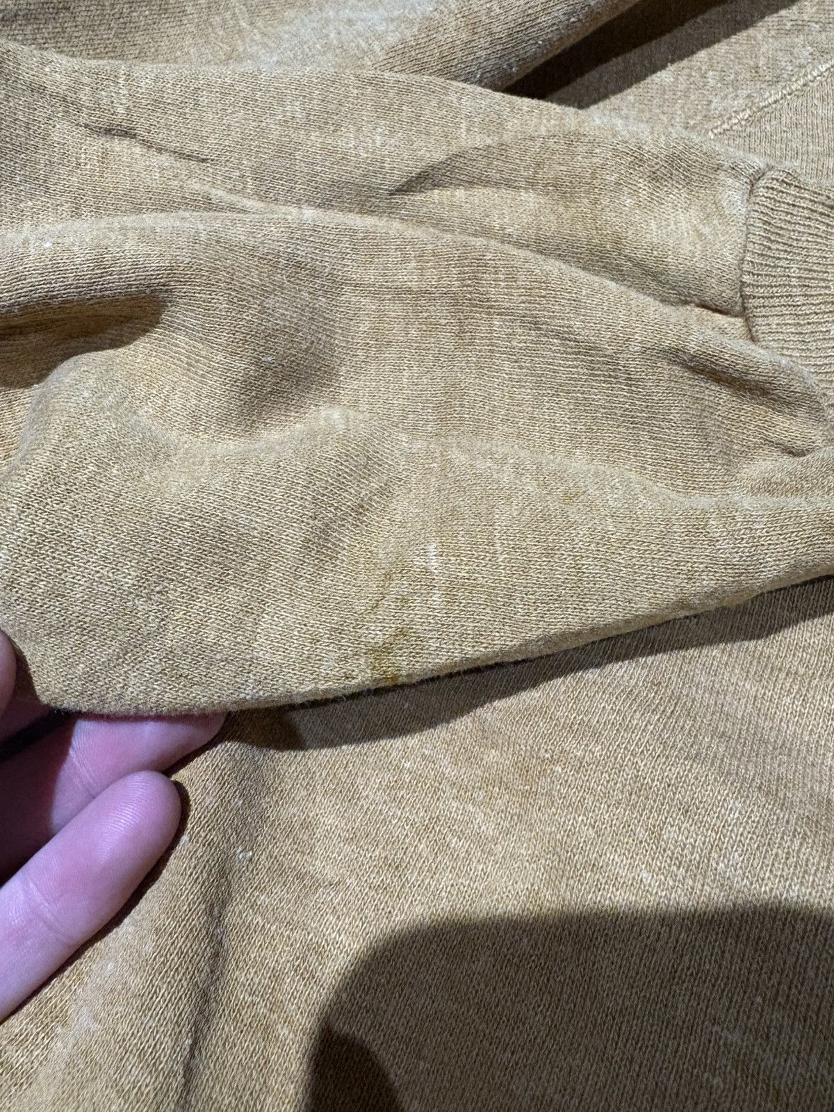 Vintage Vintage 1960s dark gold mustard sweat sweatshirt crewneck Size US L / EU 52-54 / 3 - 6 Thumbnail