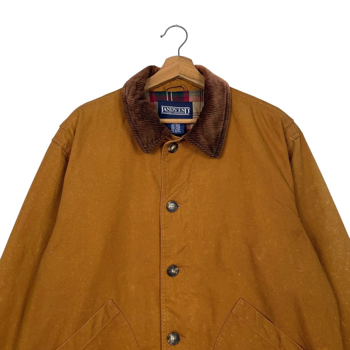 Lands' End Vintage Lands' End Cotton Canvas Barn Chore Hunting Jacket Size US M / EU 48-50 / 2 - 2 Thumbnail