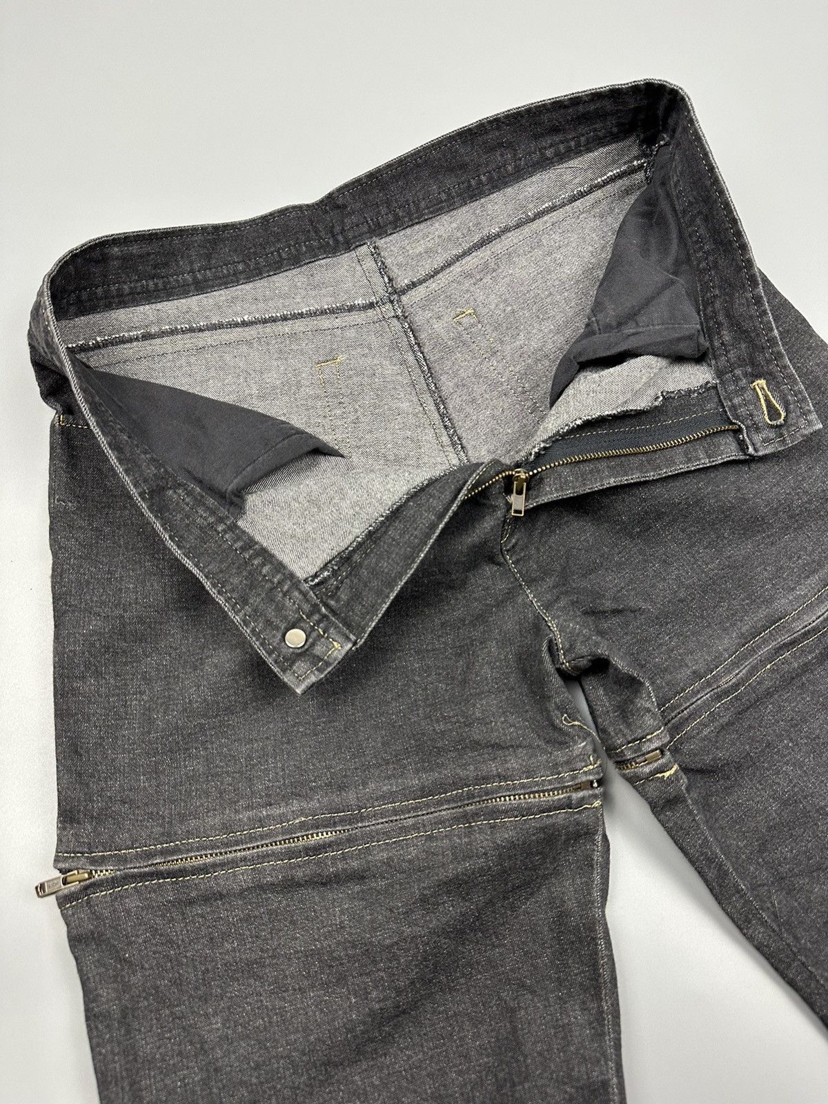 If Six Was Nine 🔥Rare Sick🔥 Seditionaries La Femme Multizipper Flared Jeans Size US 30 / EU 46 - 7 Thumbnail