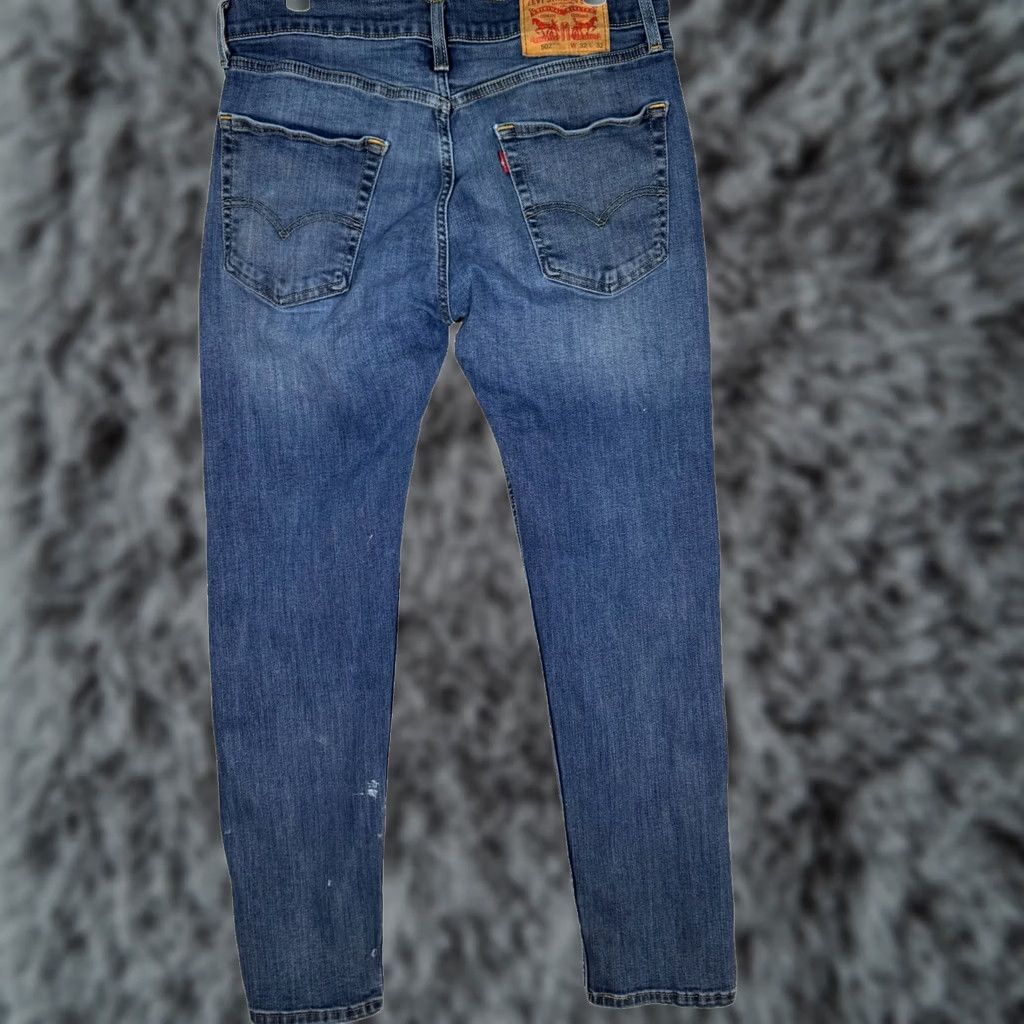 Levi's Levi's 502 Jeans 32X32 Blue Denim 5-Pockets Mid-Rise Taper Fit Zip Fly Men Size US 32 / EU 48 - 1 Thumbnail