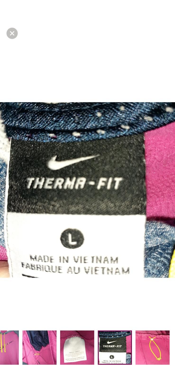 Nike Nike Therma-FIT Pink & Gray Hoodie – Just Do It Graphic Size L / US 10 / IT 46 - 5 Thumbnail